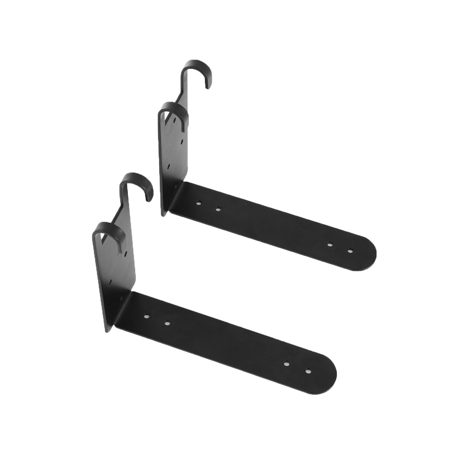 AGSIVO 4pcs Vintage with Hook Wall Mounted Floating Hanging Shelf Board Support Holder