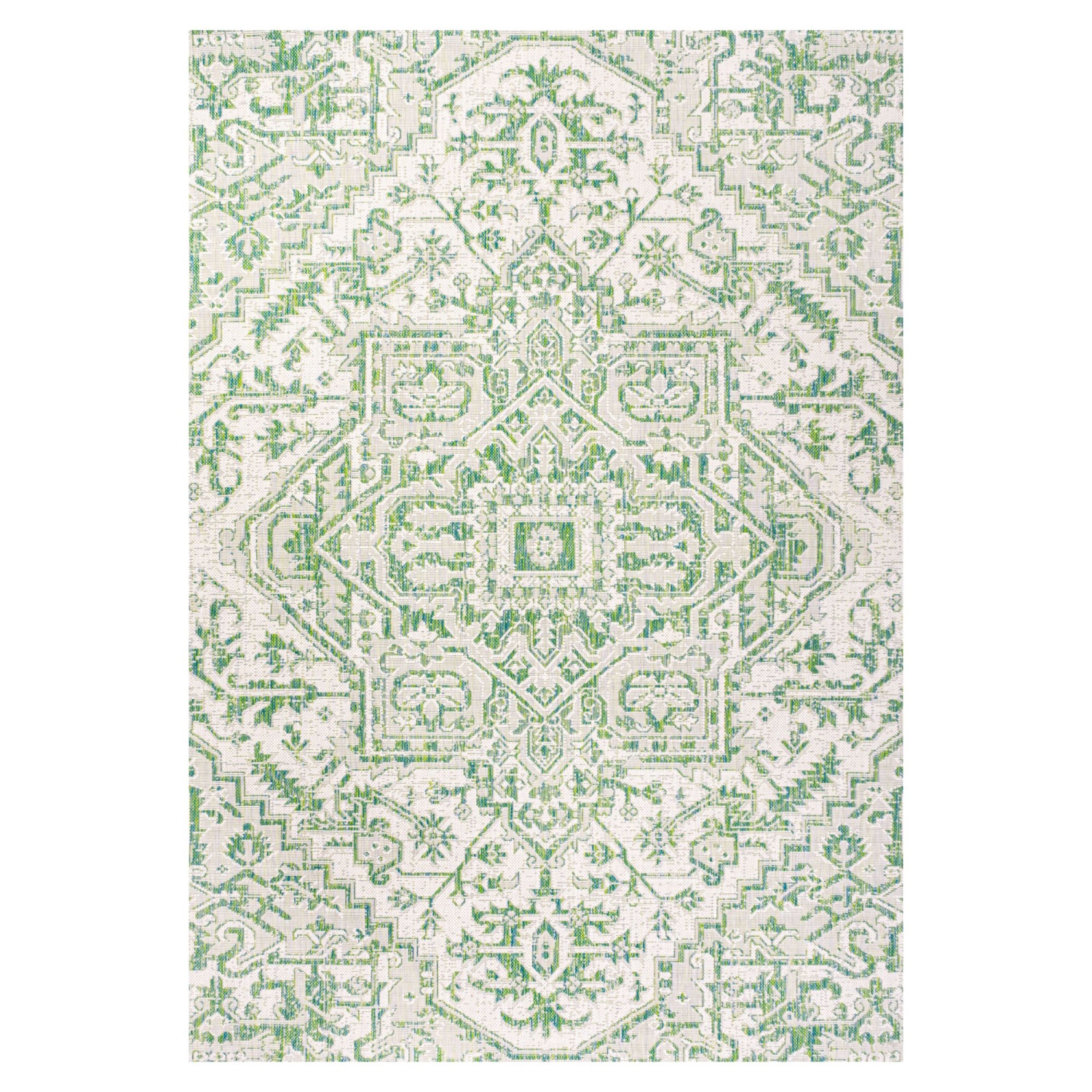 Estrella Bohemian Medallion Textured Weave Indoor/Outdoor Area Rug