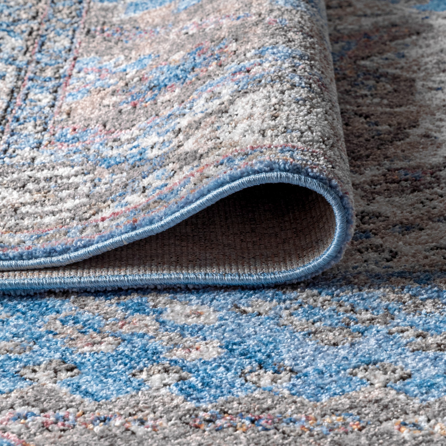 Tapis d'appoint à motif de médaillon Kesan Vintage