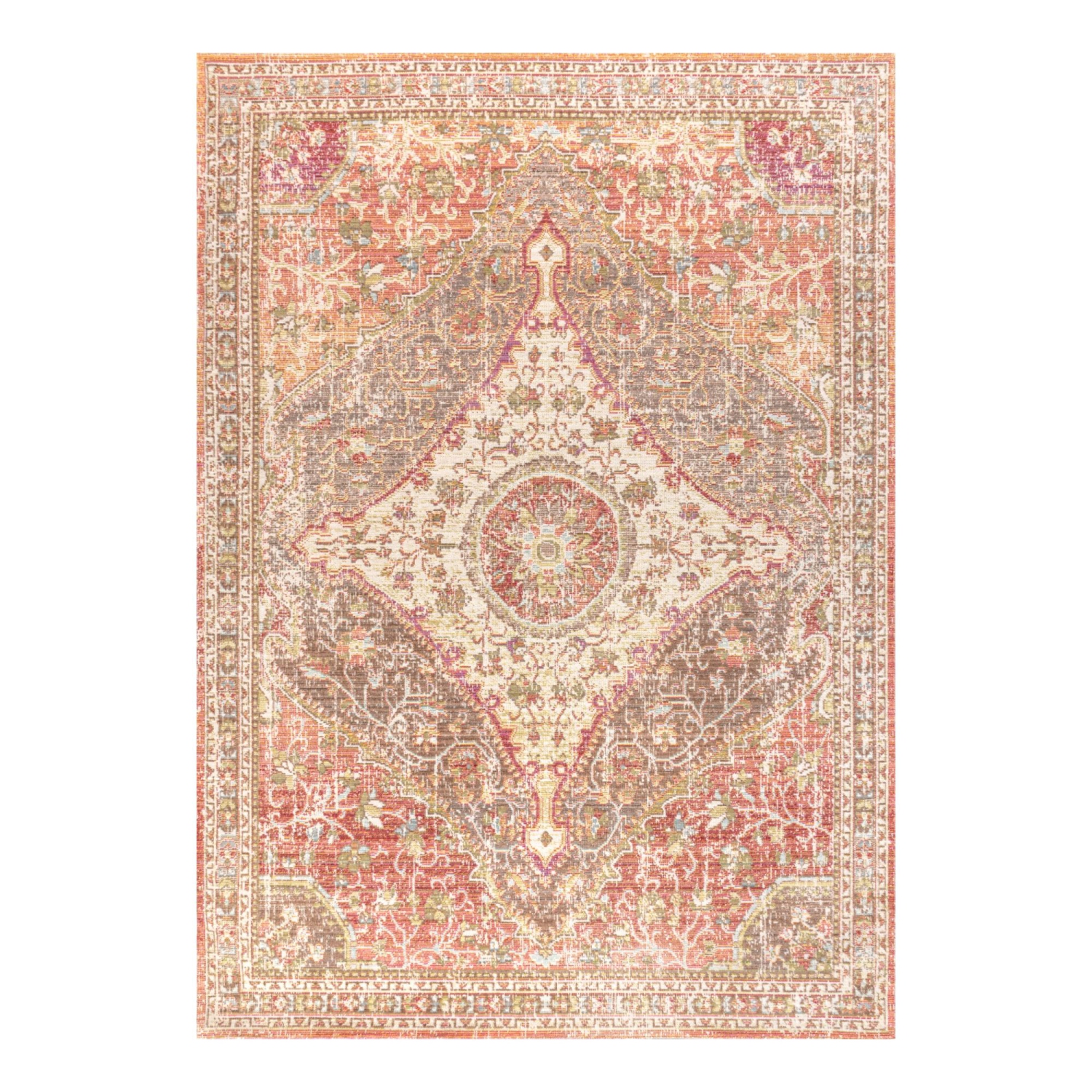 Petras Modern Ornate Medallion Area Rug
