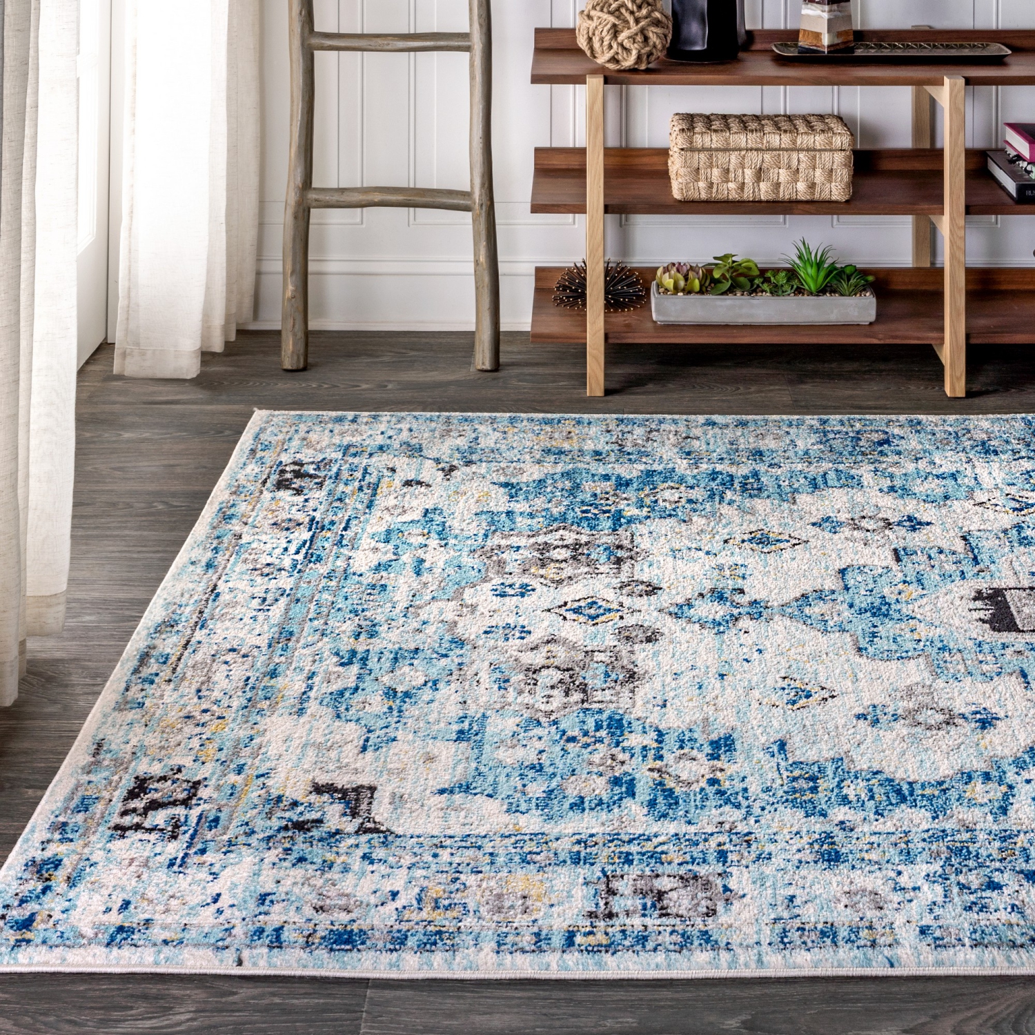 Modern Persian Boho Vintage Medallion Area Rug