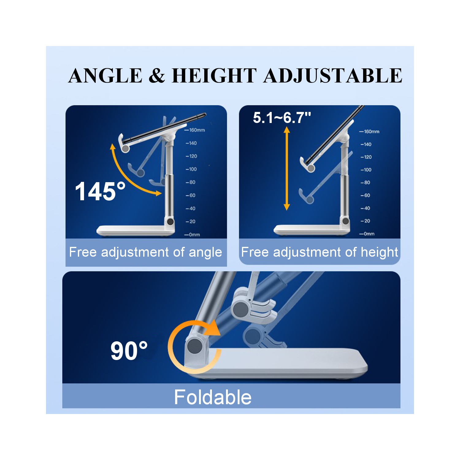 CCT9 Support tablette/tablette/support mobile pliable universel pour téléphone portable iPad Air pour iPhone 12 XS 11 Pro POCO X3 NFC