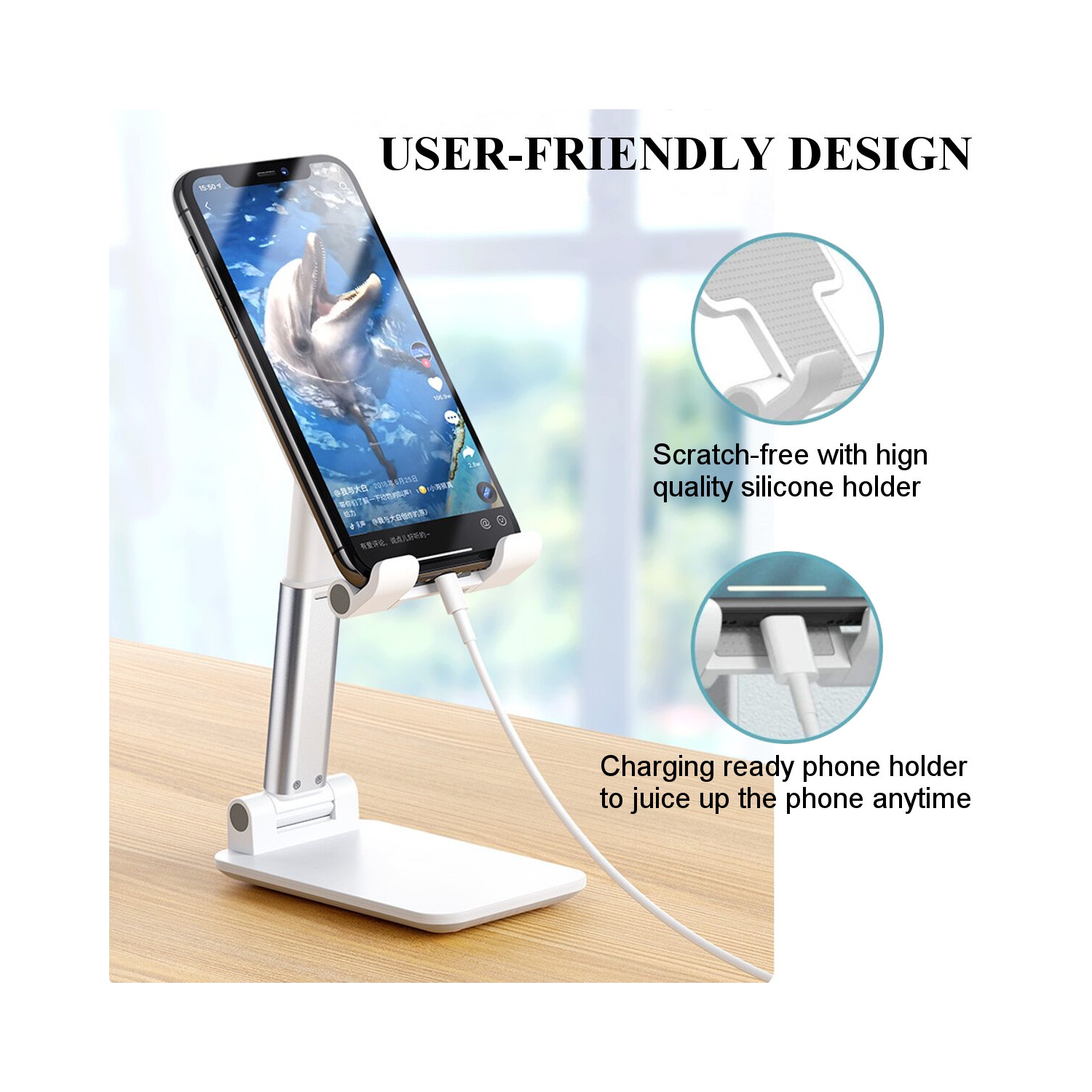 CCT9 Support tablette/tablette/support mobile pliable universel pour téléphone portable iPad Air pour iPhone 12 XS 11 Pro POCO X3 NFC