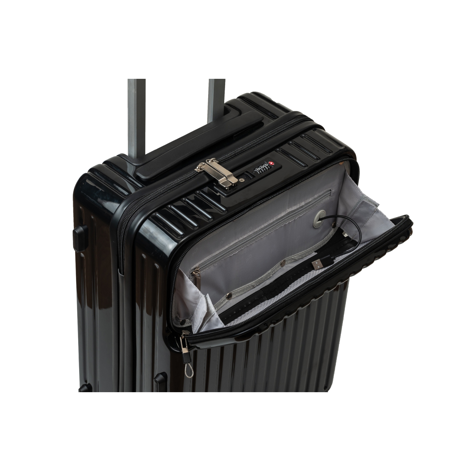 MD - Hardside Spinner Carry-on with USB-A and USB-C ports