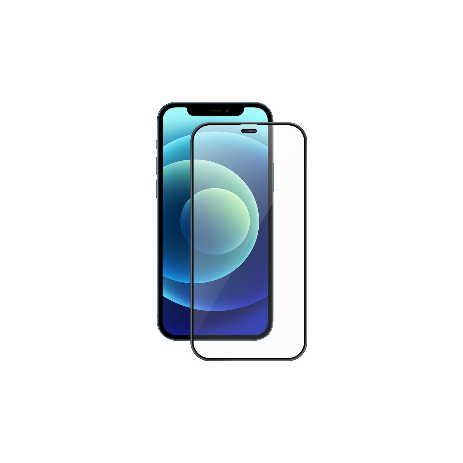 BlitzWolfBW-AY4 9H 0.25mm HD Anti-Explosion Anti-Scratch Anti-fingerprint Full Glue 3D Full Cover Tempered Glass Screen Protector For iPhone 12 mini