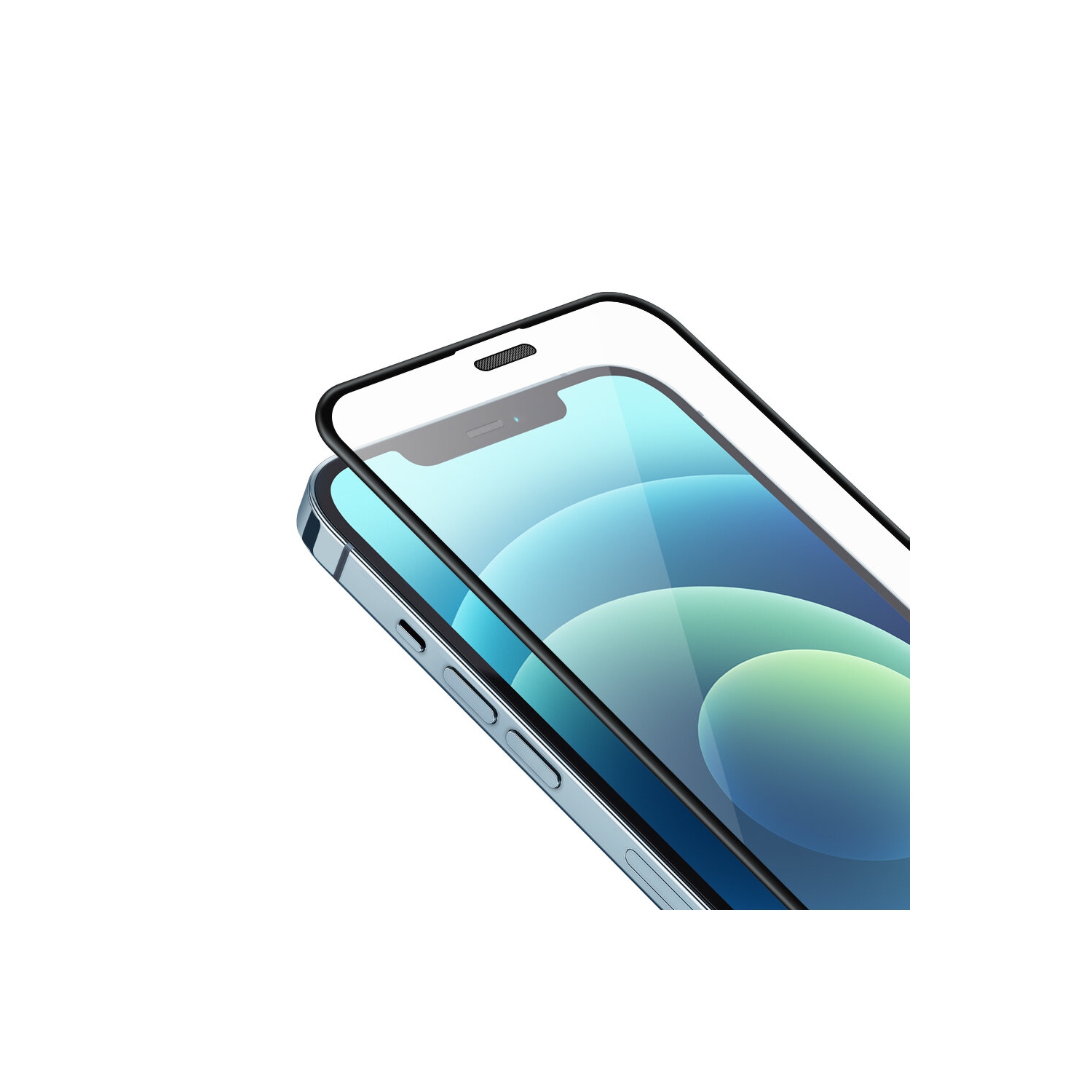 BlitzWolfBW-AY4 9H 0,25&nbsp;mm HD anti-explosion anti-rayure colle intégrale 3D Full Cover Protecteur d'écran en verre trempé pour iPhone 12 mini