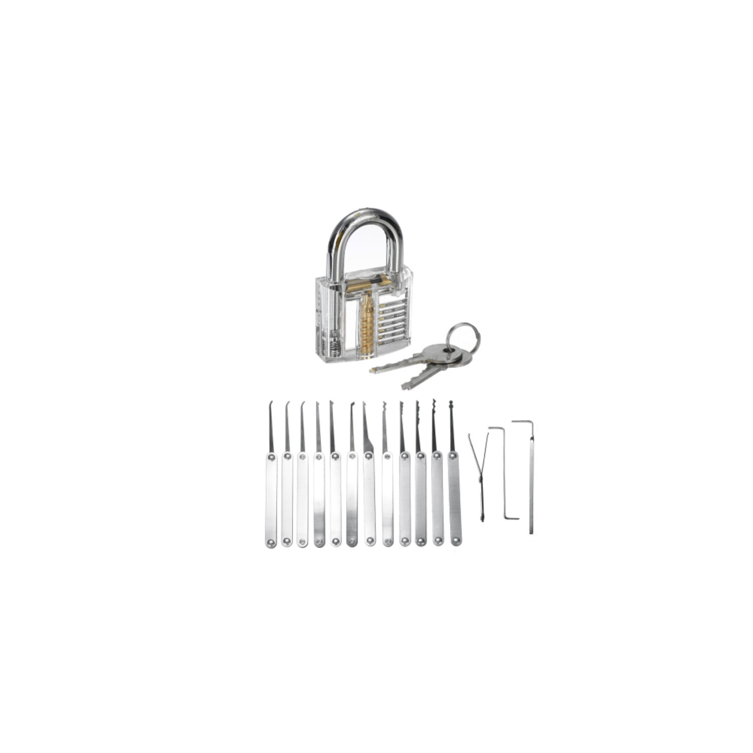 Unlocking Locksmith Practice Lock Pick Key Extractor Padlock Lockpick Tool Kits