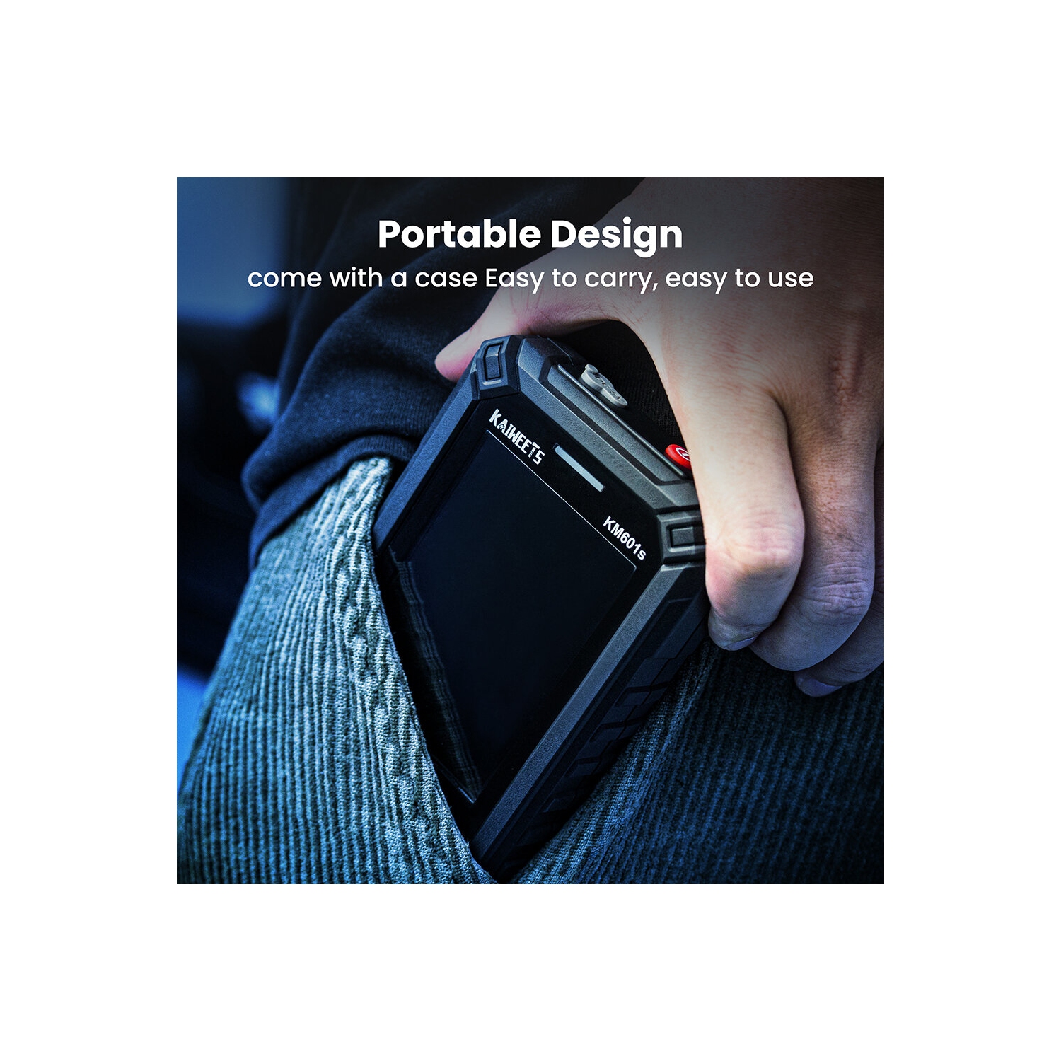 US/EU Direct KAIWEETS KM601S Smart Multimeter True RMS 10000 Counts 1200mAh Rechargeable Battery AC/DC Voltage Resistance Capacitance Tester