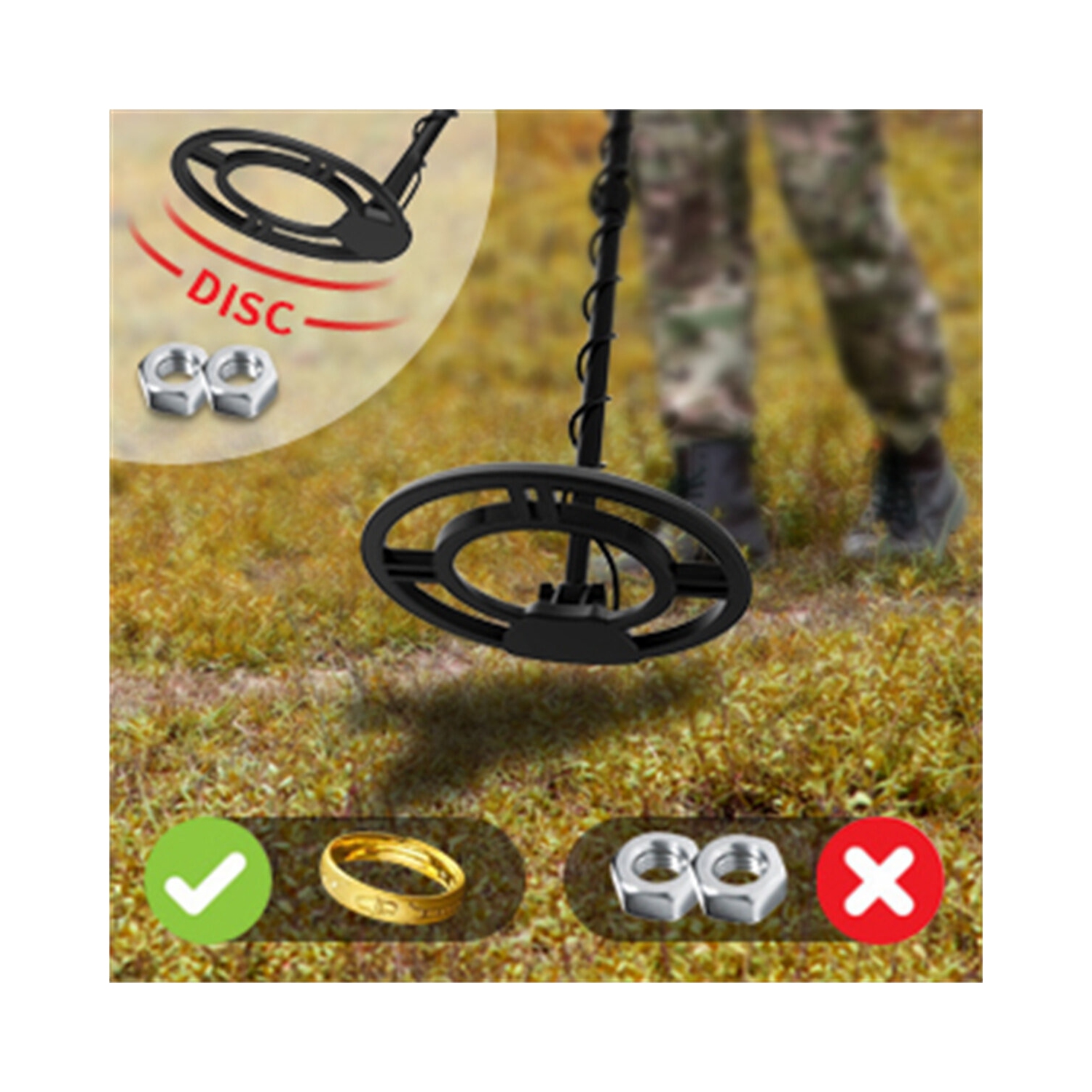 USA Direct Metal Detector étanche Professional Gold Finder avec écran LCD 10" Coil Advanced DSP Chip Deep Detection Treasure Hunter