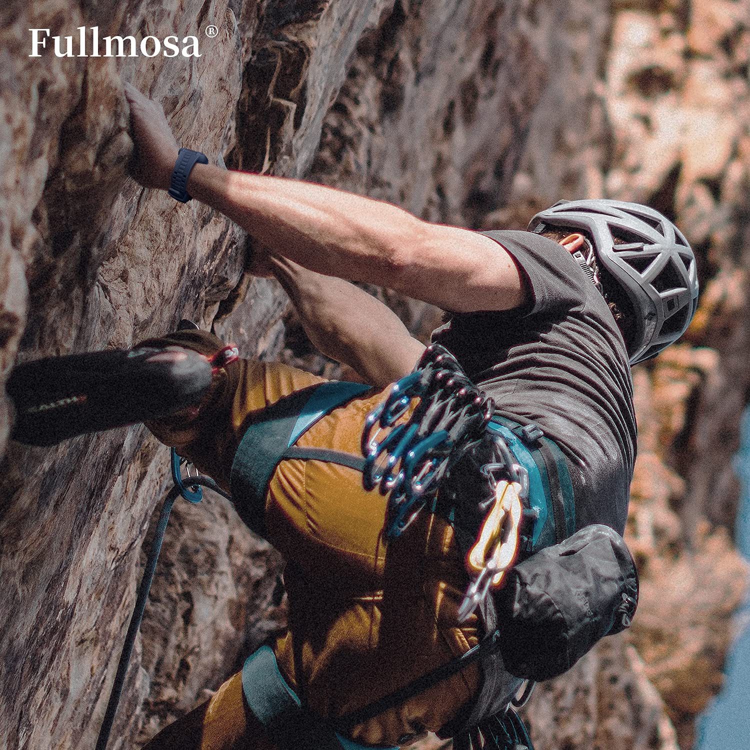 Apple Watch Band 44mm for Men Women, Rugged Strap with Coque for iWatch band 44mm Series 6/5/4/SE/SE2, 44mm Blue