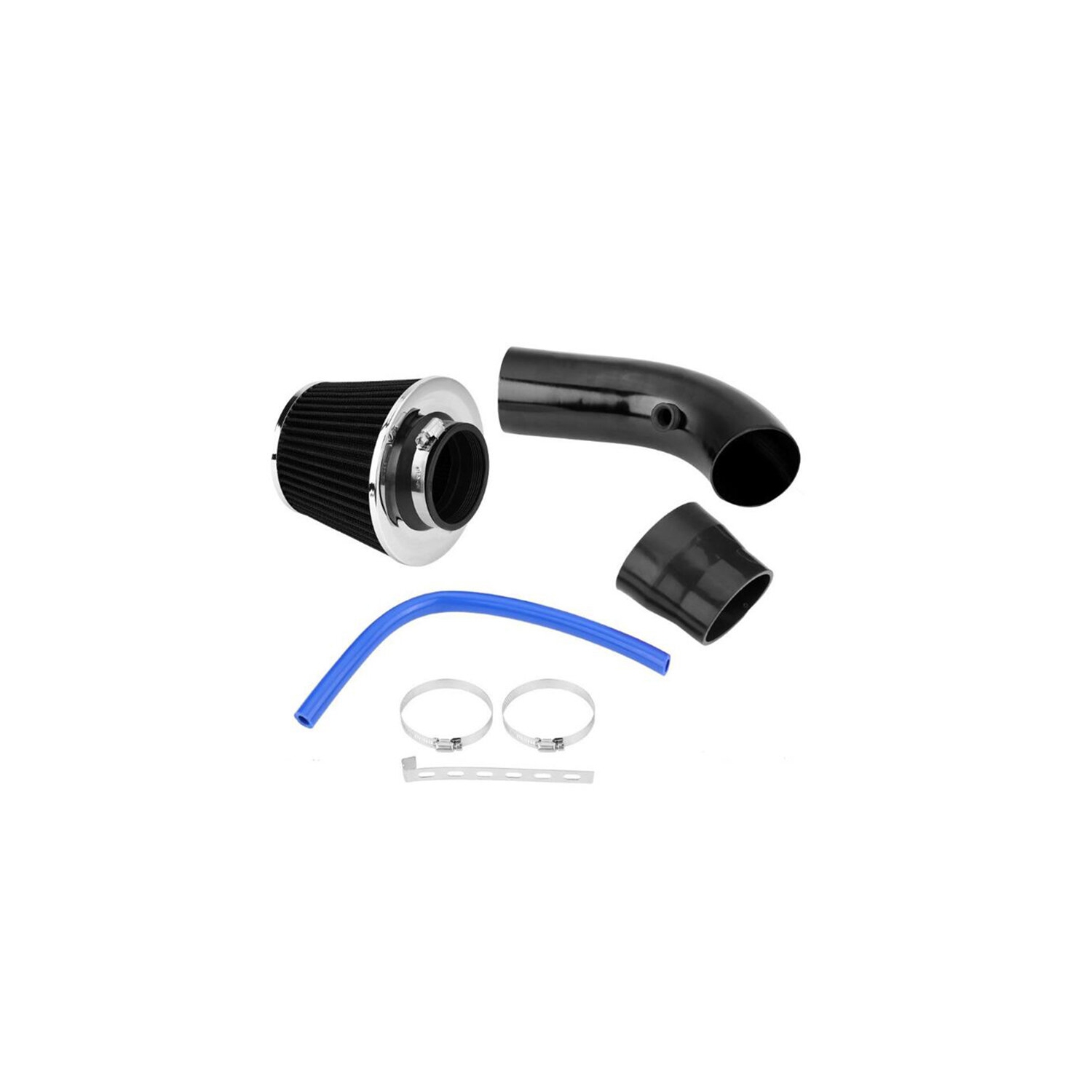 76mm 3" Universal Car Cold Air Intake Filter +Alumimum Induction Kit Pipe Hose