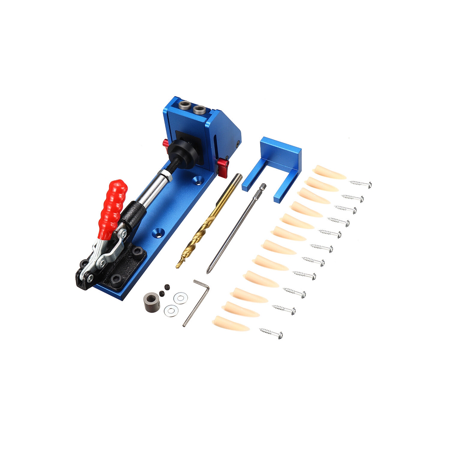 Mettre à niveau les colliers à bascule en bois de gabarit à trou de poche XK-2 avec l'ensemble de perçage de trous de perforateur de perçage de