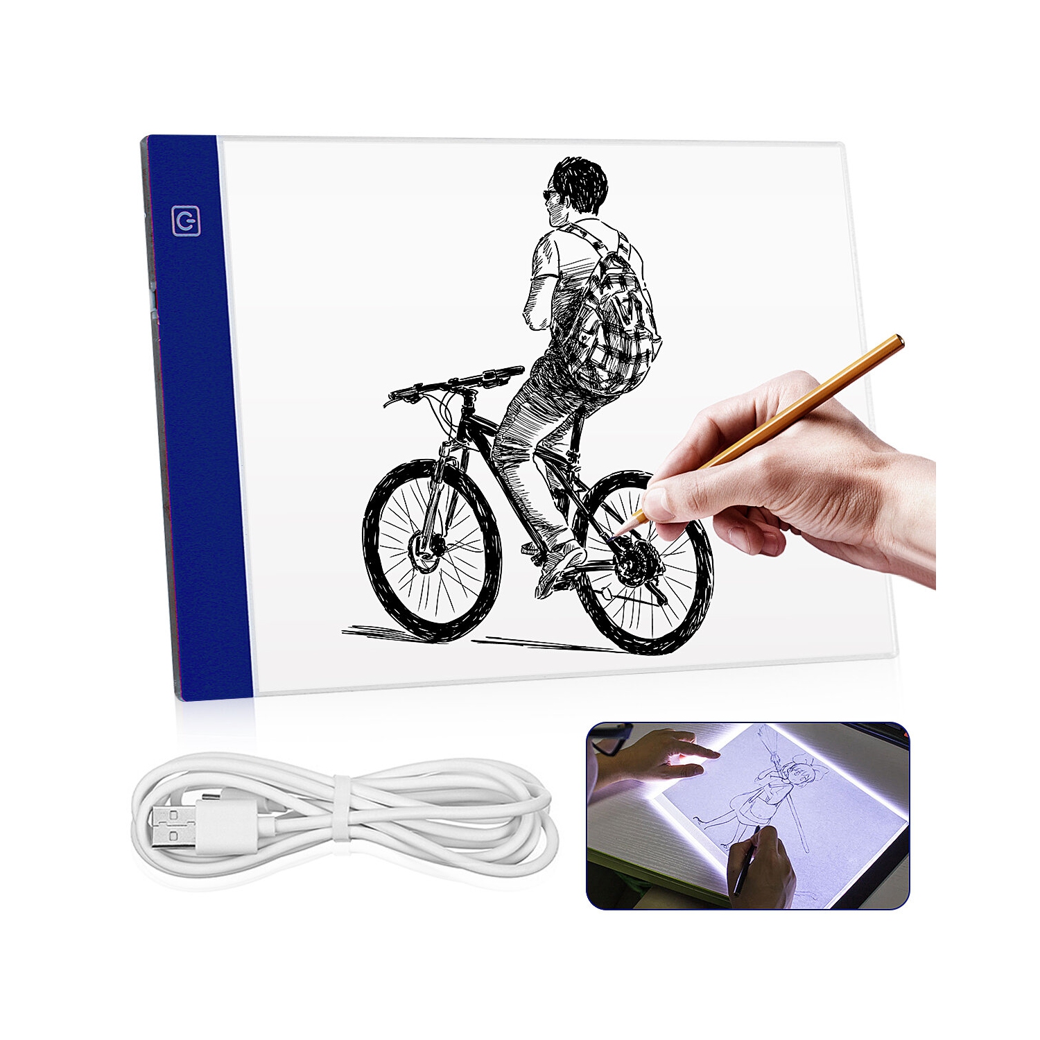 Ultra Thin A4 LED Light Pad Artist USB LED Drawing Board Pad Copy Table Painting Drawing Writing Board