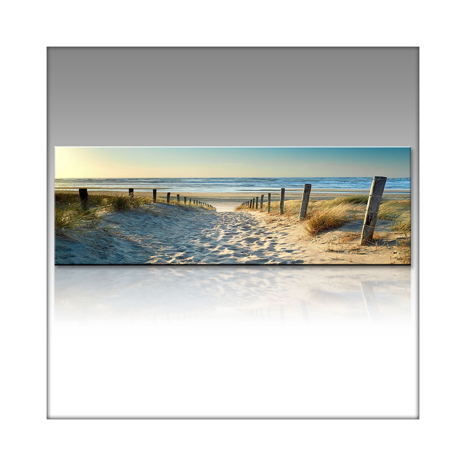 1 pièces toile peintures sur toile mur de la mer sur la plage Imprimé décoratif images FramelessWall décorations suspendues pour le bureau à domicile