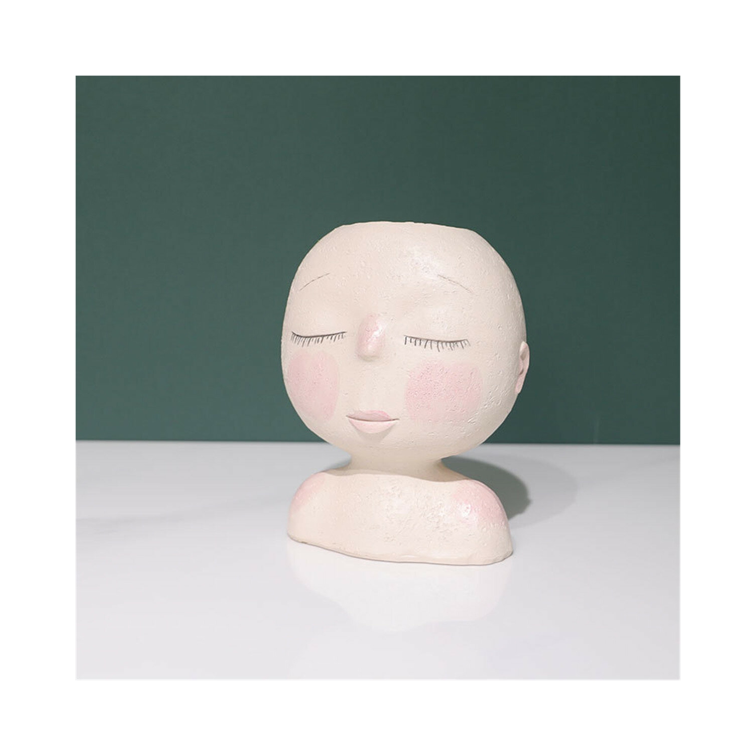 Ornement pot géant de fleurs en forme de poupée nordique vase en forme de pot en forme de fleur décor décoration de vase en forme de tête