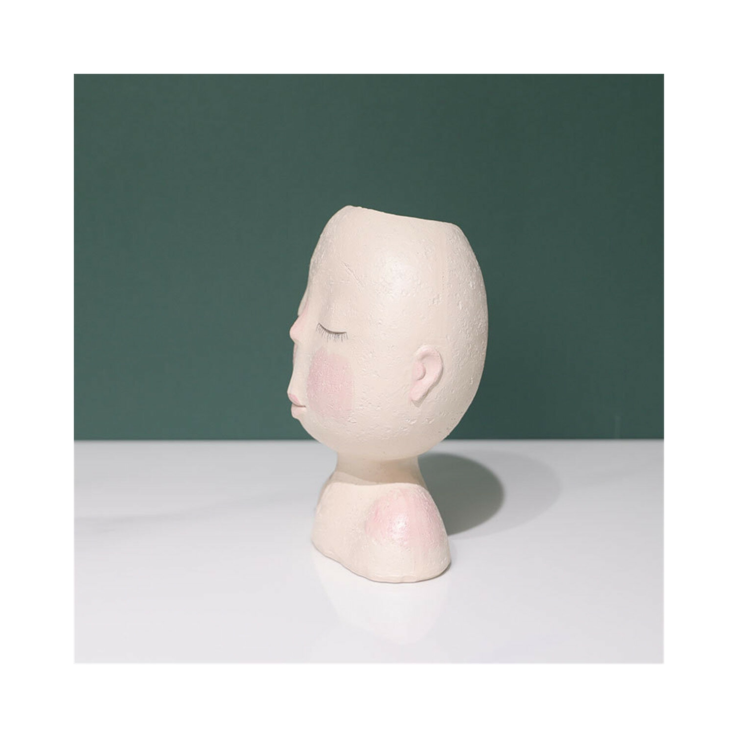 Ornement pot géant de fleurs en forme de poupée nordique vase en forme de pot en forme de fleur décor décoration de vase en forme de tête