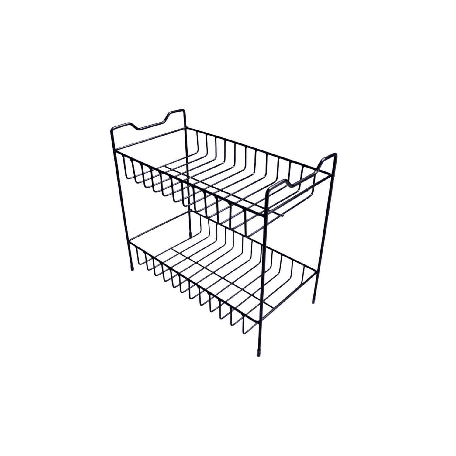 2/3 Layers Shelf Kitchen Utensils Storage Iron Spice Rack Storage Stand Home Organizer Kitchen Shelf-Black