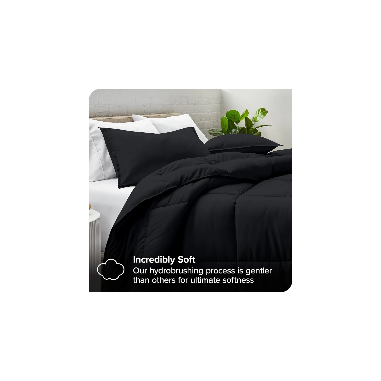 Ensemble de douillette Premium 1800 - Grand lit en duvet d'oie - très doux - toute saison chaude