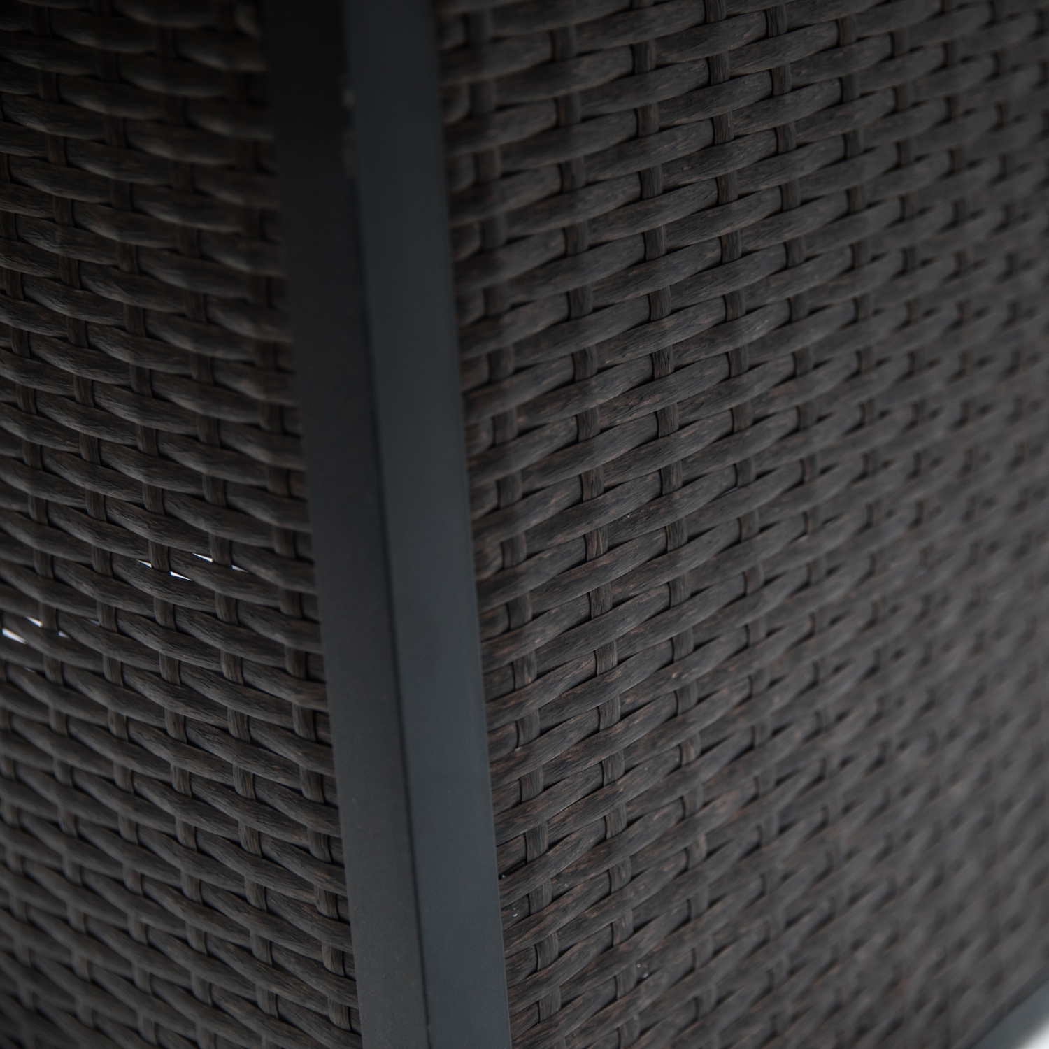 Foyer de table au gaz propane carré extérieur au gaz de 35 po 50.000 BTU avec pierres de lave de Deko Living