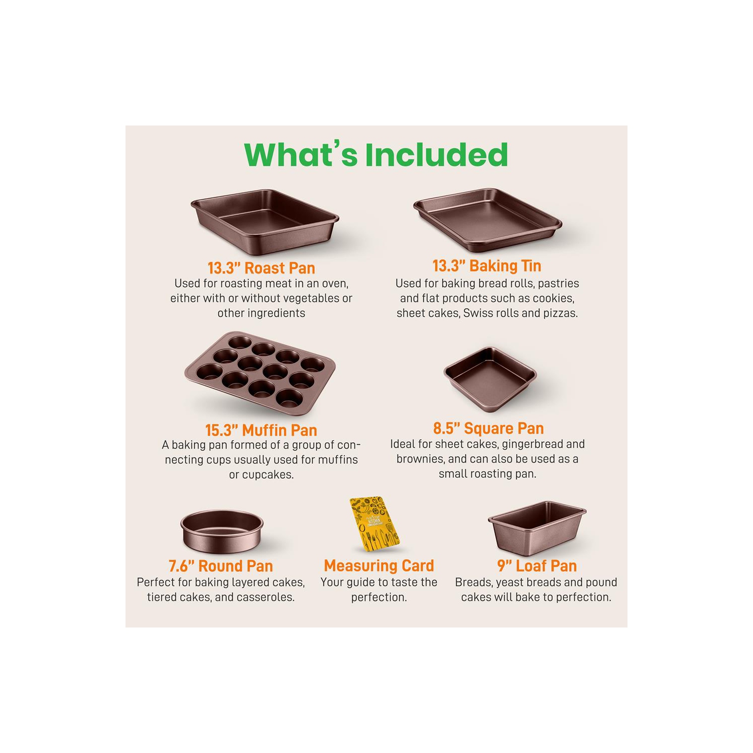 Kitchenware Pots & Pans Set – High-qualified Basic Kitchen Cookware Set, Non-Stick