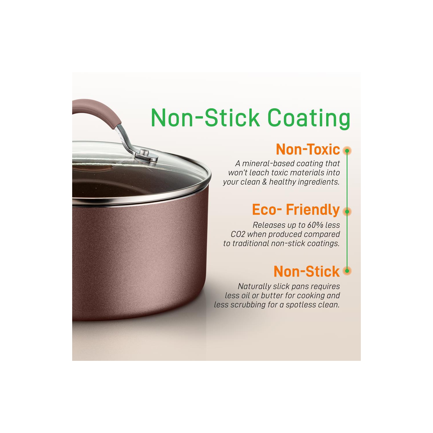 Kitchenware Pots & Pans Set – High-qualified Basic Kitchen Cookware Set, Non-Stick