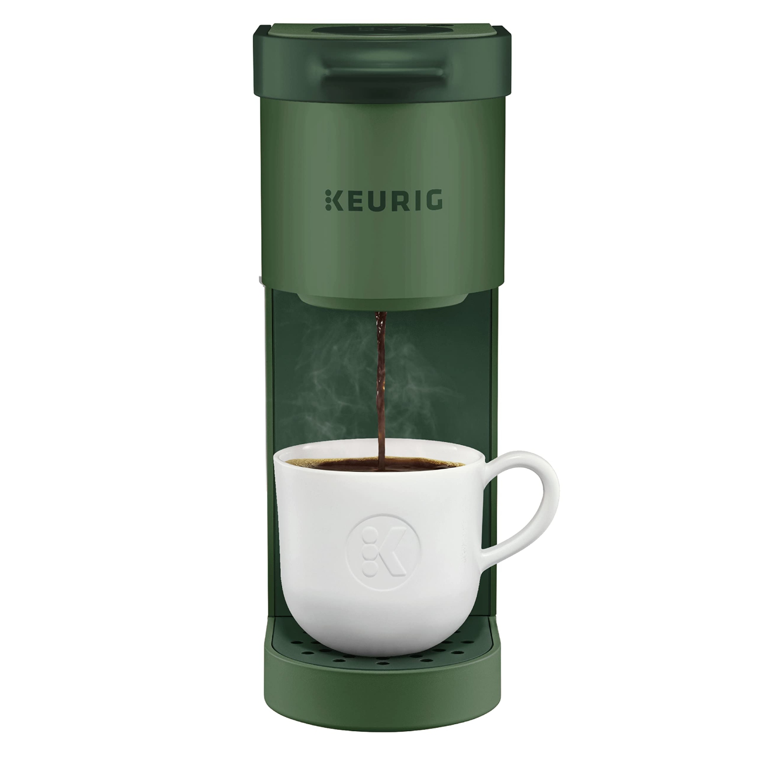 Strak K-Mini Single Serve K-Cup Pod Coffee Maker, Featuring An Ultra-sleek Design, Evergreen