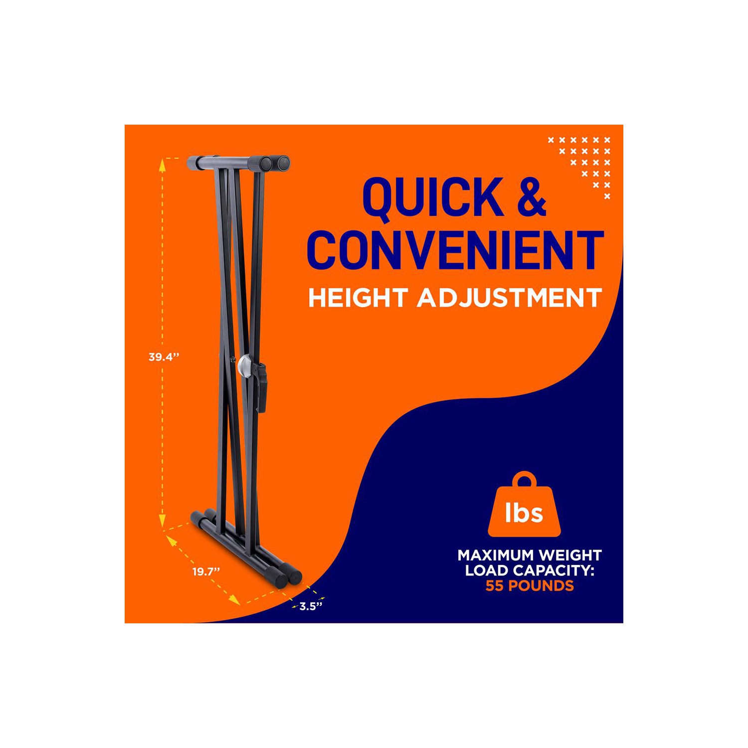 Support pour clavier Digital Piano - Support pour clavier électronique - Support pour clavier Digital Piano, hauteur réglable