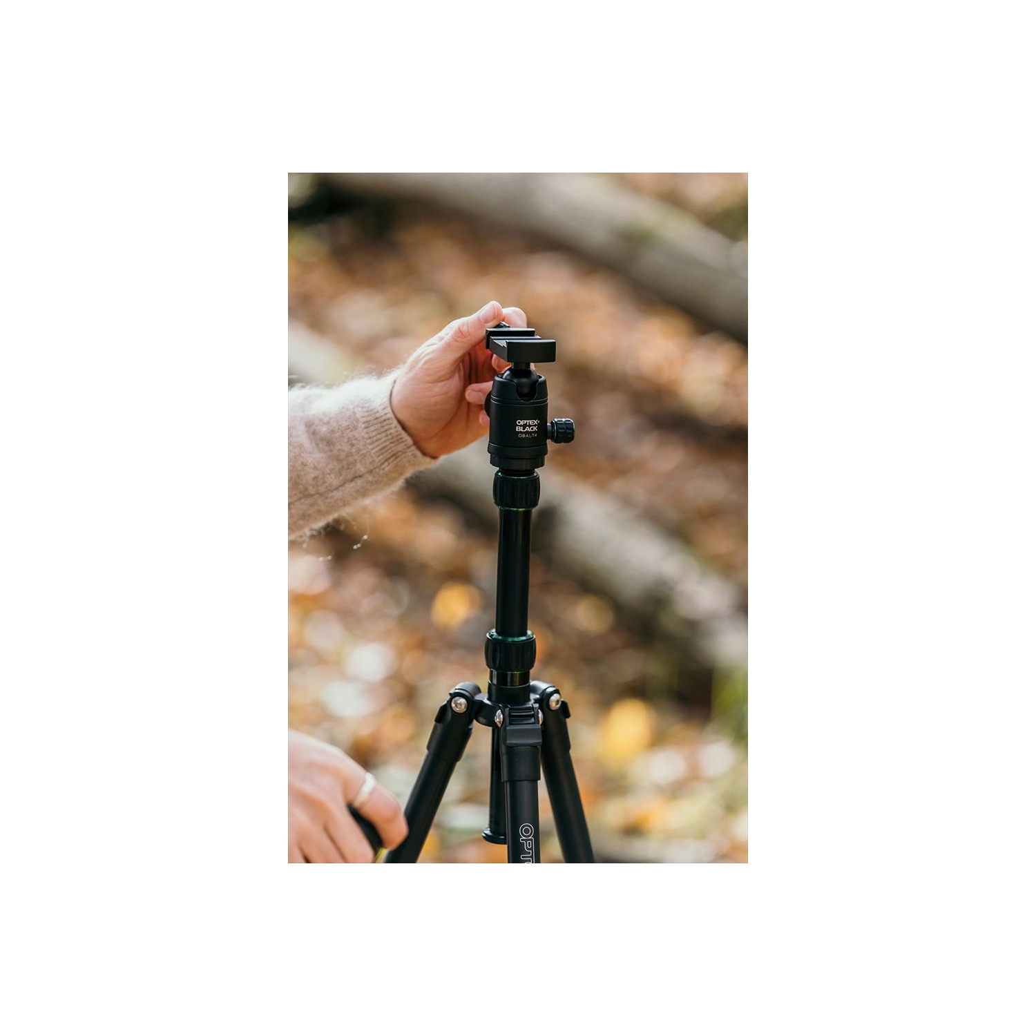 Optex Black 4-Section Pro Carbon Fibre Travel Tripod