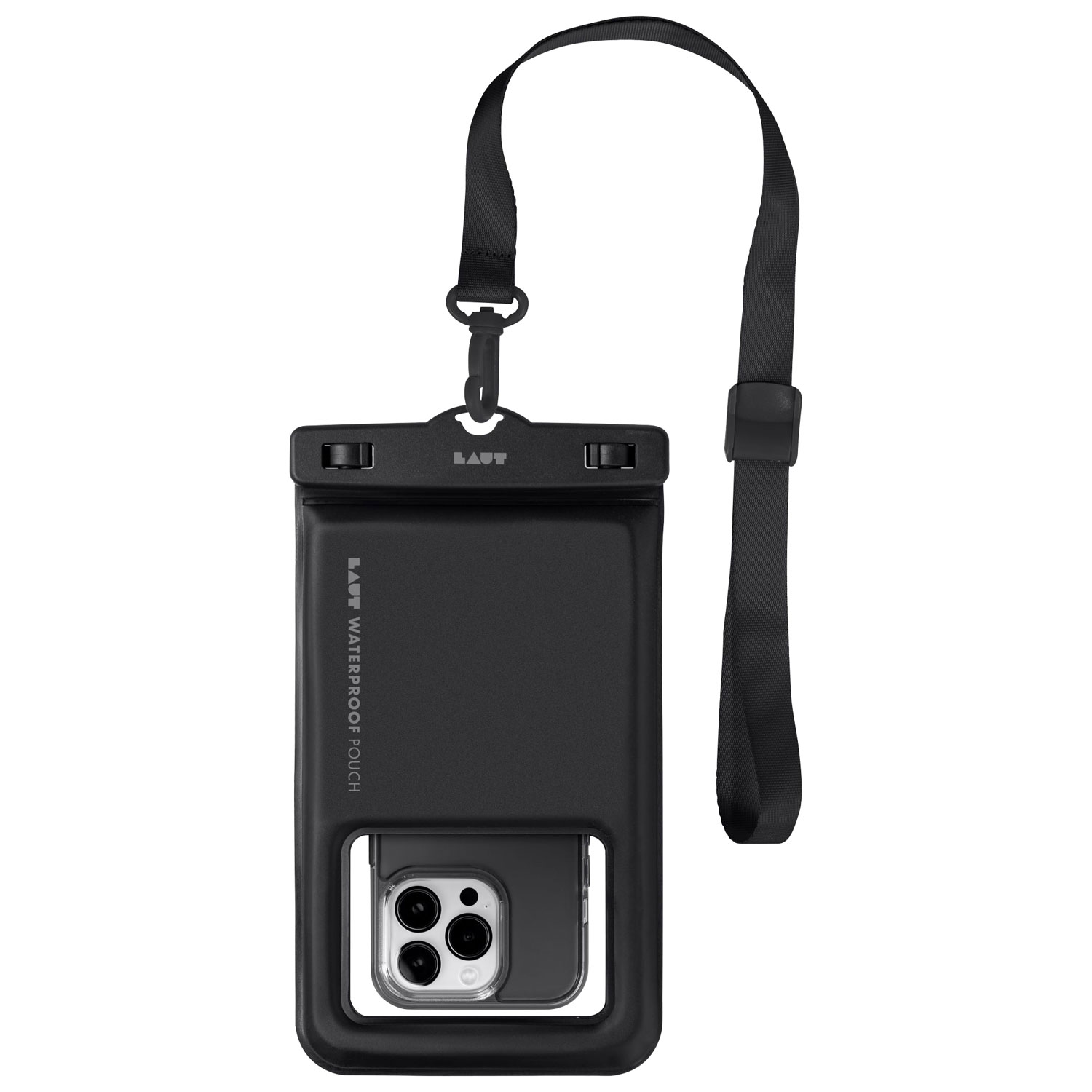 Pochette universelle étanche POP AQUA de Laut pour cellulaire - Noir