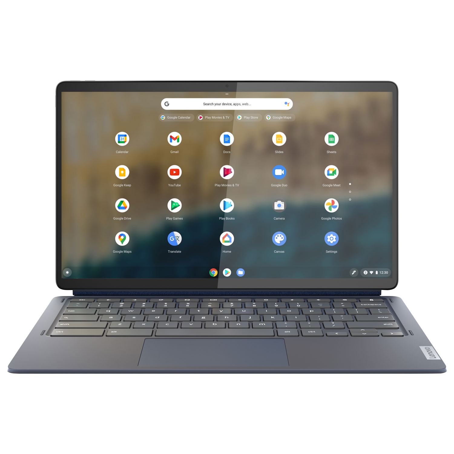 Lenovo IdeaPad Duet 5 13.3" Touchscreen 2-in-1 Chromebook - Abyss Blue (Qualcomm Snapdragon 7c Gen 2/128GB SSD/8GB RAM)
