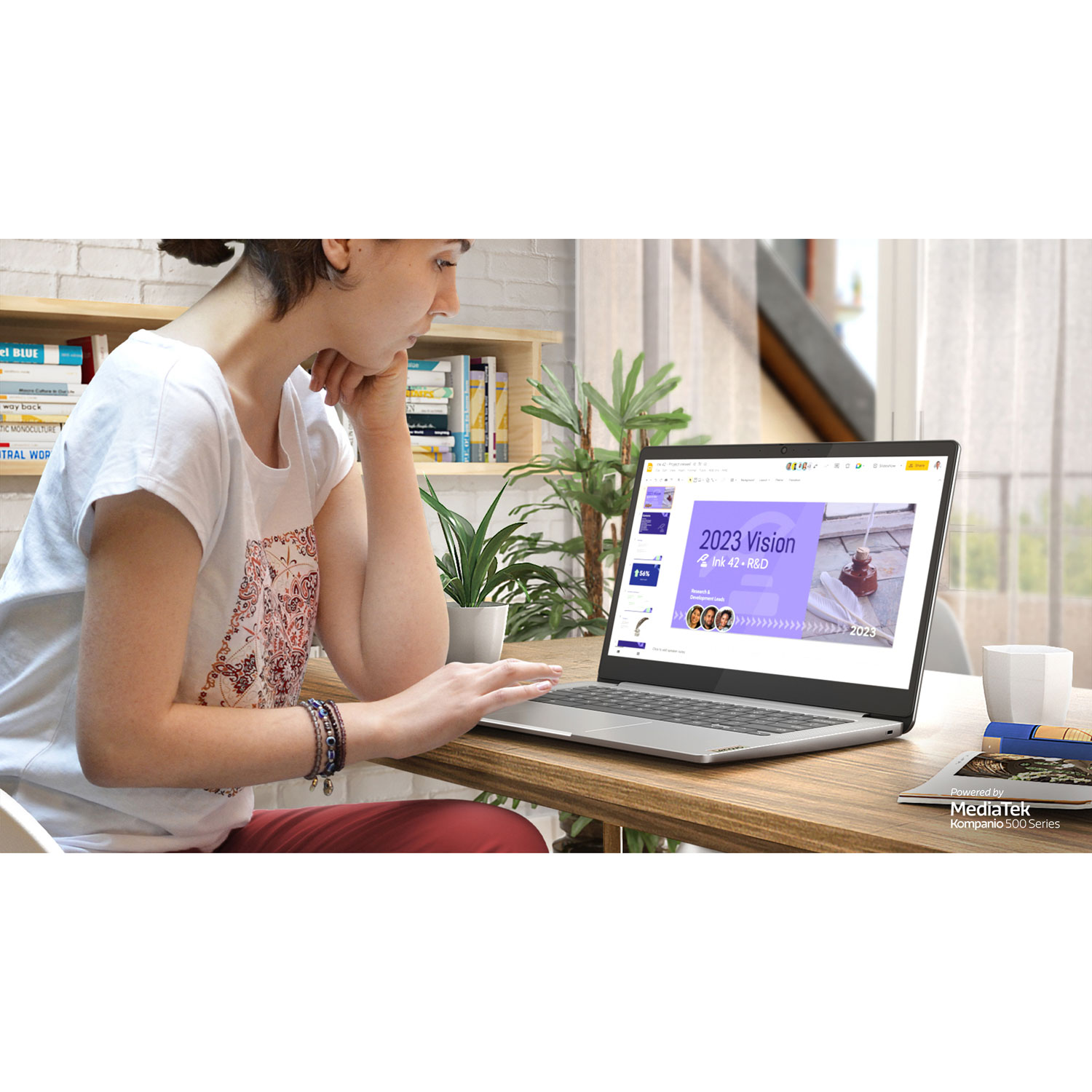 Chromebook de 14 po IdeaPad Slim 3 de Lenovo avec 3 mois de forfait Google AI Pro