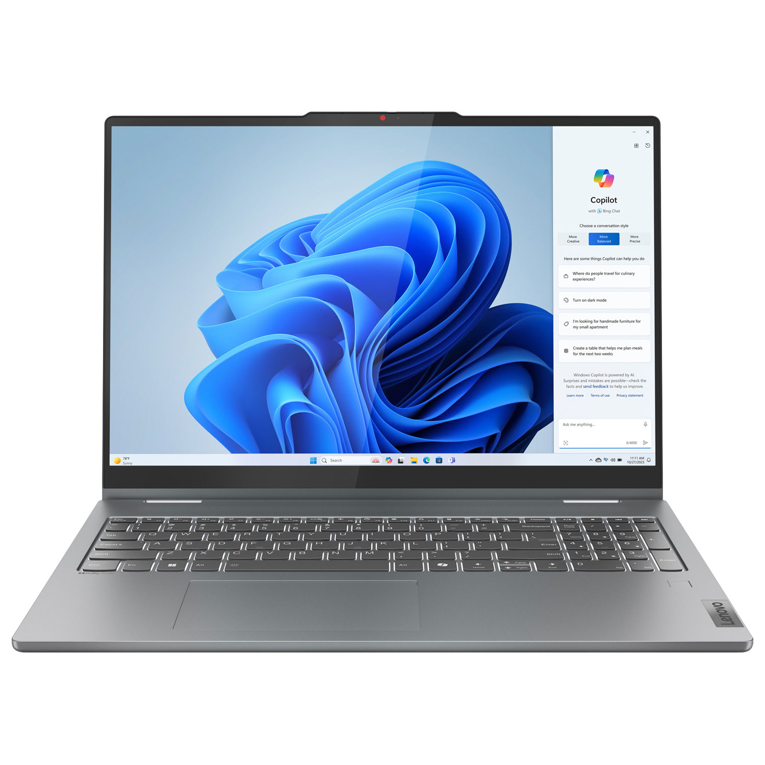 Lenovo IdeaPad 5 16" 2-in-1 Touchscreen Laptop - Luna Grey