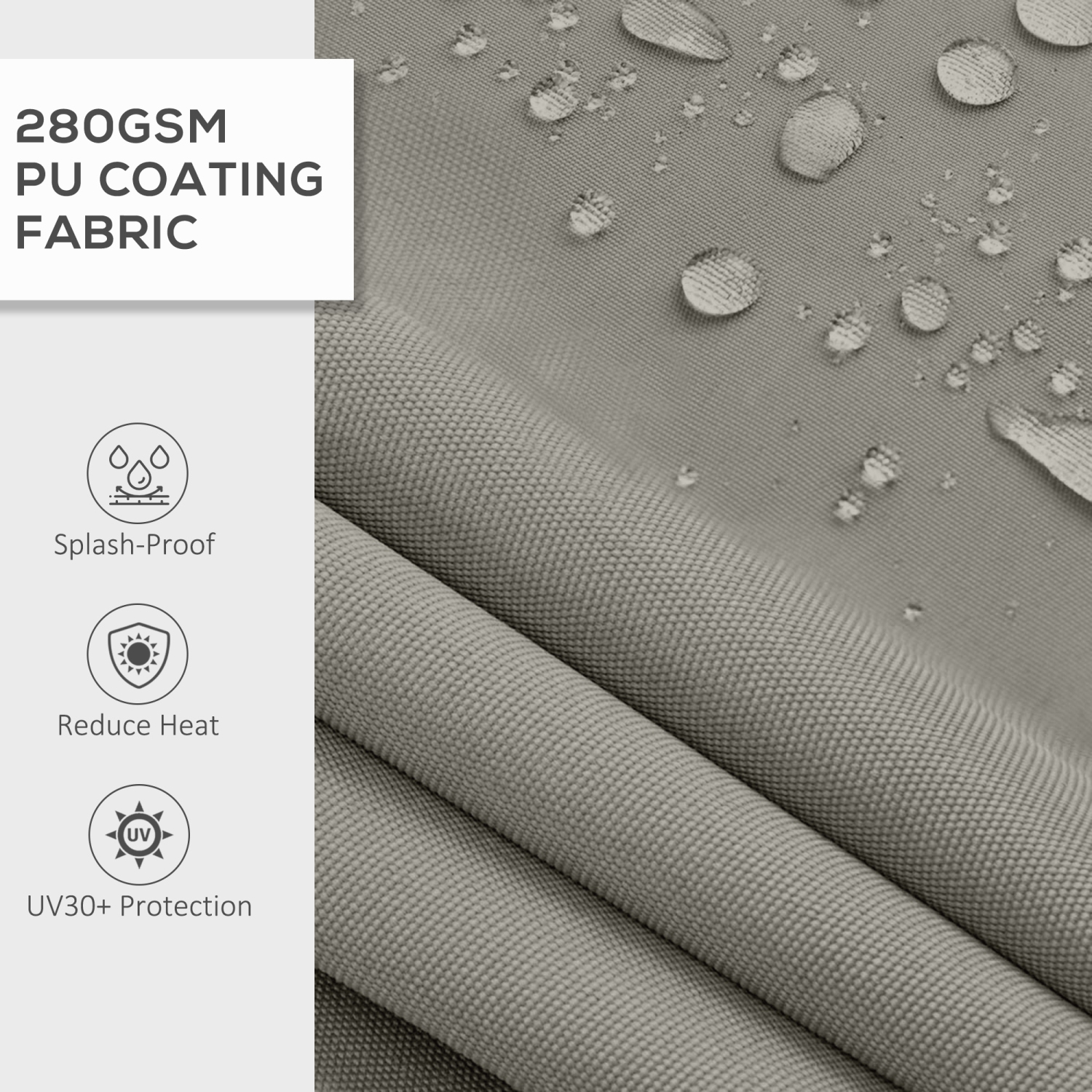 Outsunny&nbsp;12' x 10' Retractable Awning, Patio Awning Sunshade Shelter with Manual Crank Handle, 280gsm UV Resistant Fabric and Aluminum Frame,