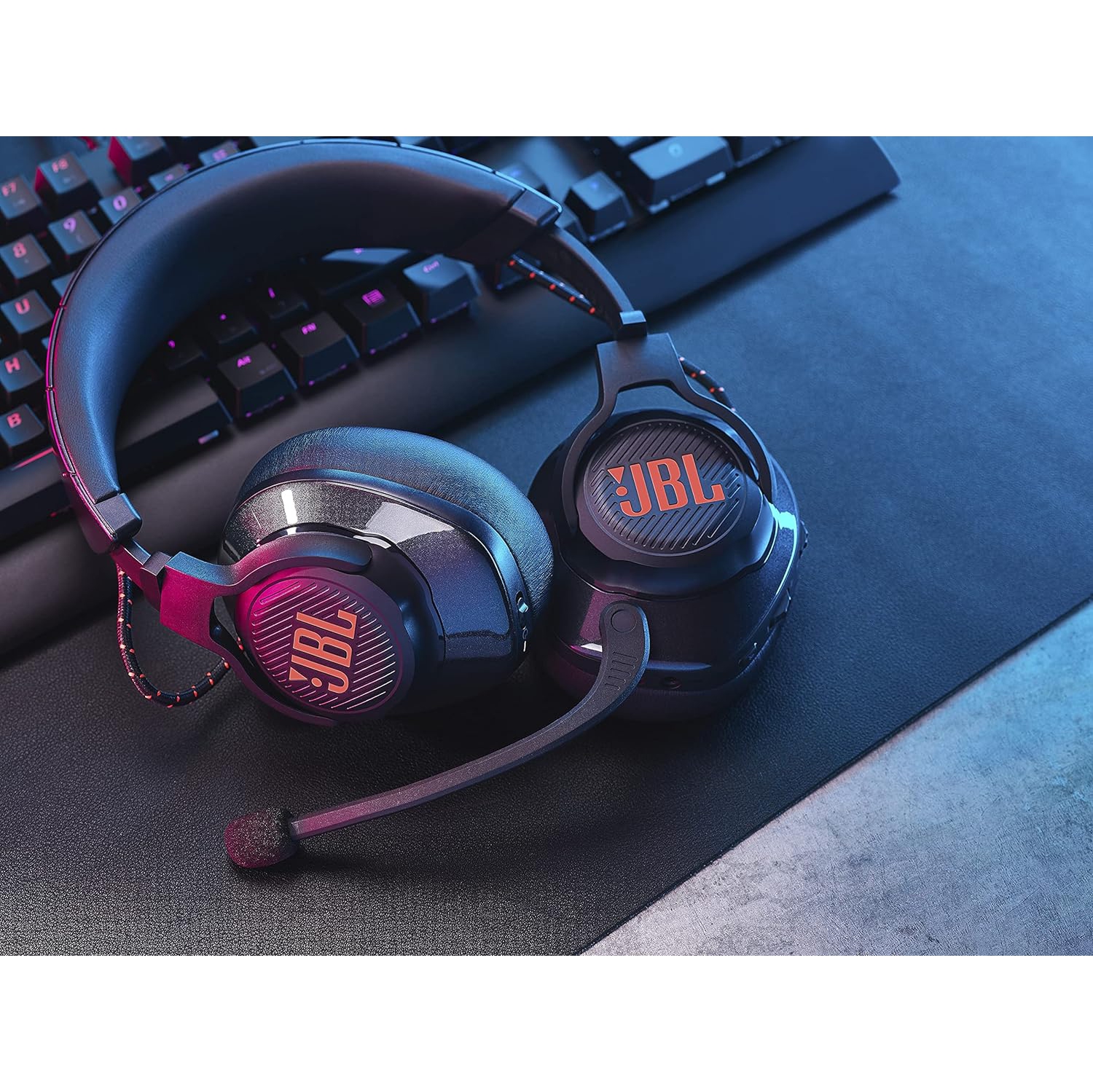 Refurbished - JBL Quantum 600 Wireless Over-ear Performance Gaming Headset with Surround Sound and Game-chat Balance Dial