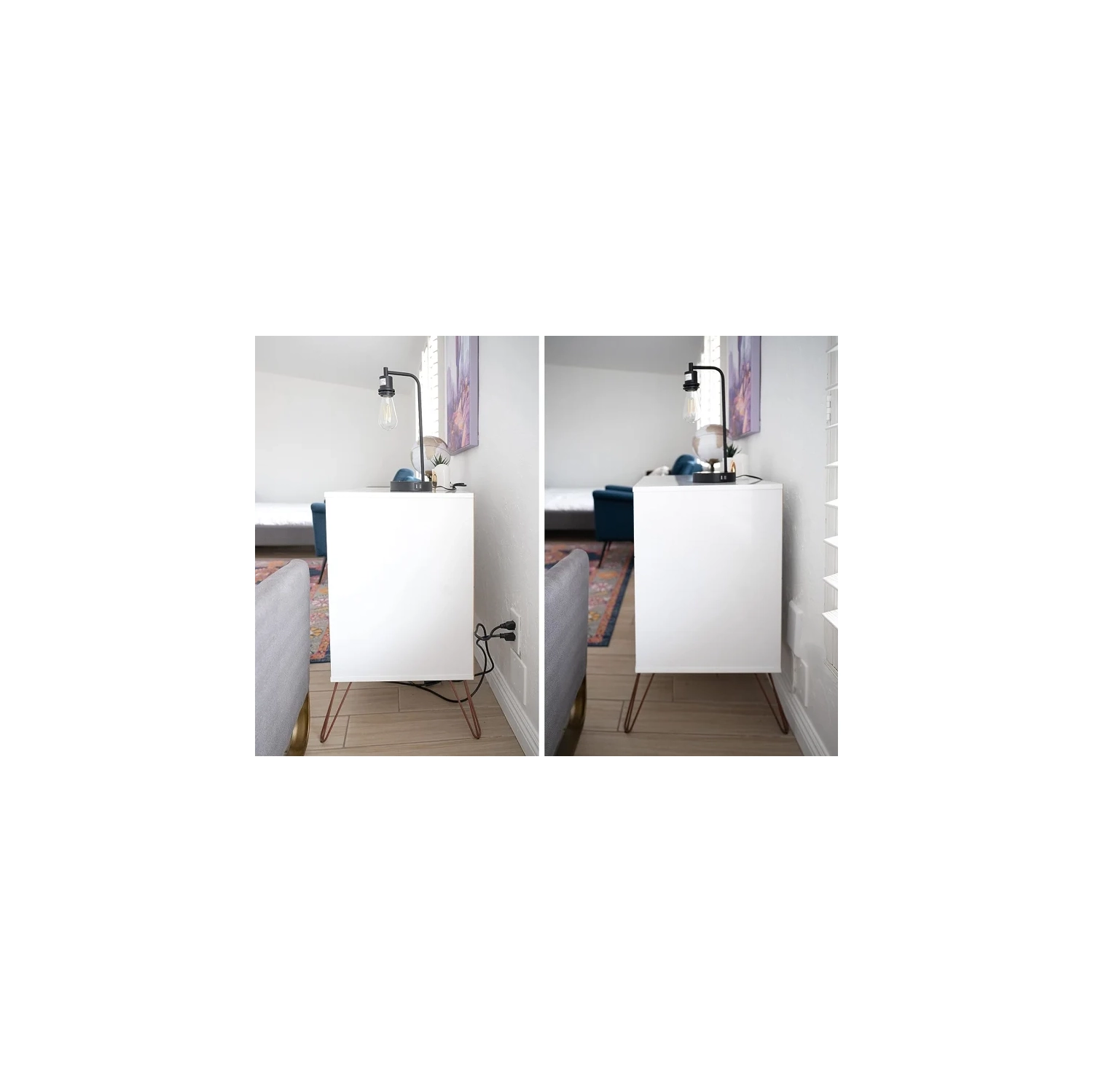 Ultra-Thin Outlet Concealer with Cord Kit - 3 Outlet, 3-Foot Cord, Universal Size, UL Certified