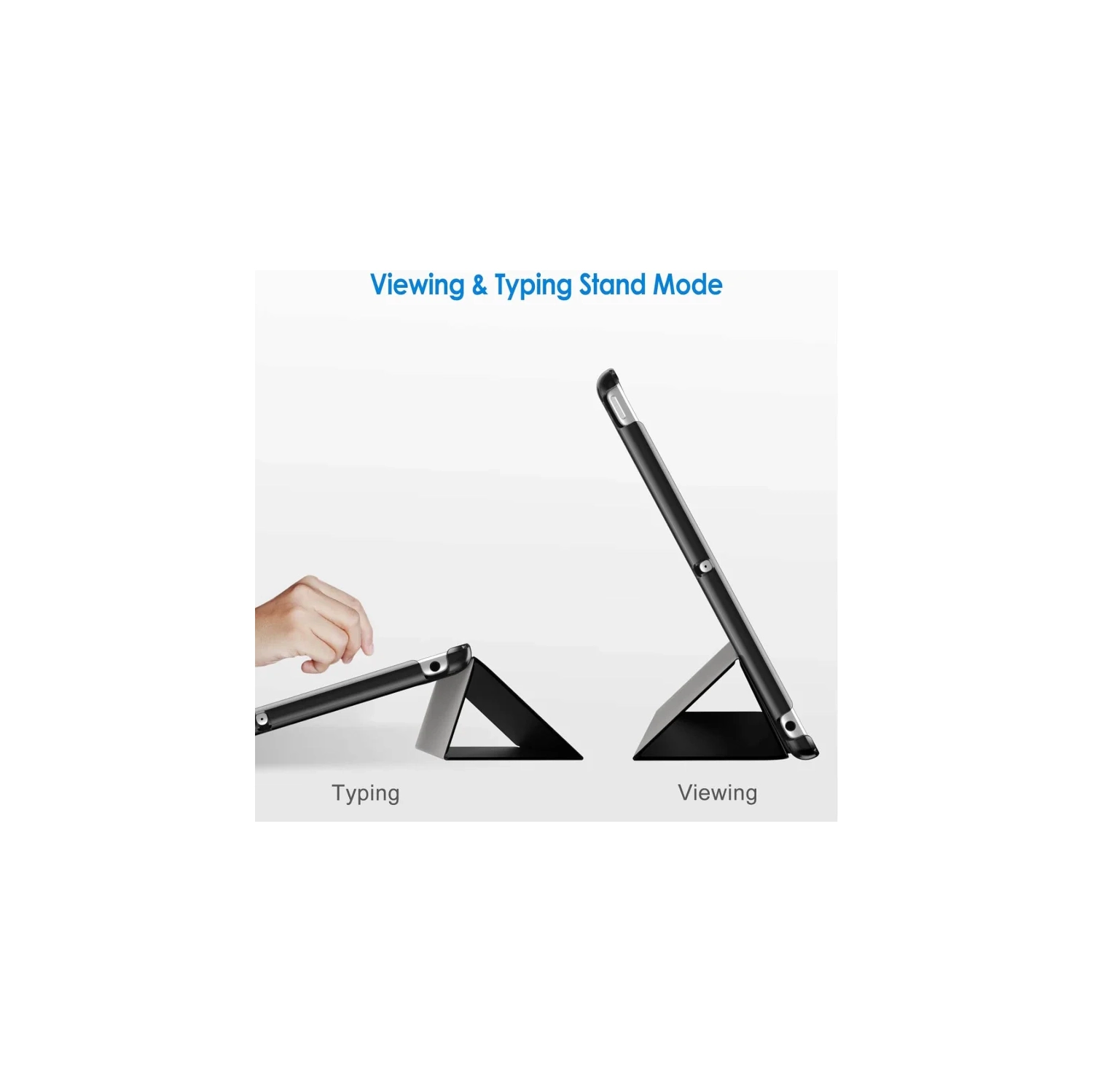 iPad Case - Smart Cover with Auto Wake/Sleep - Black