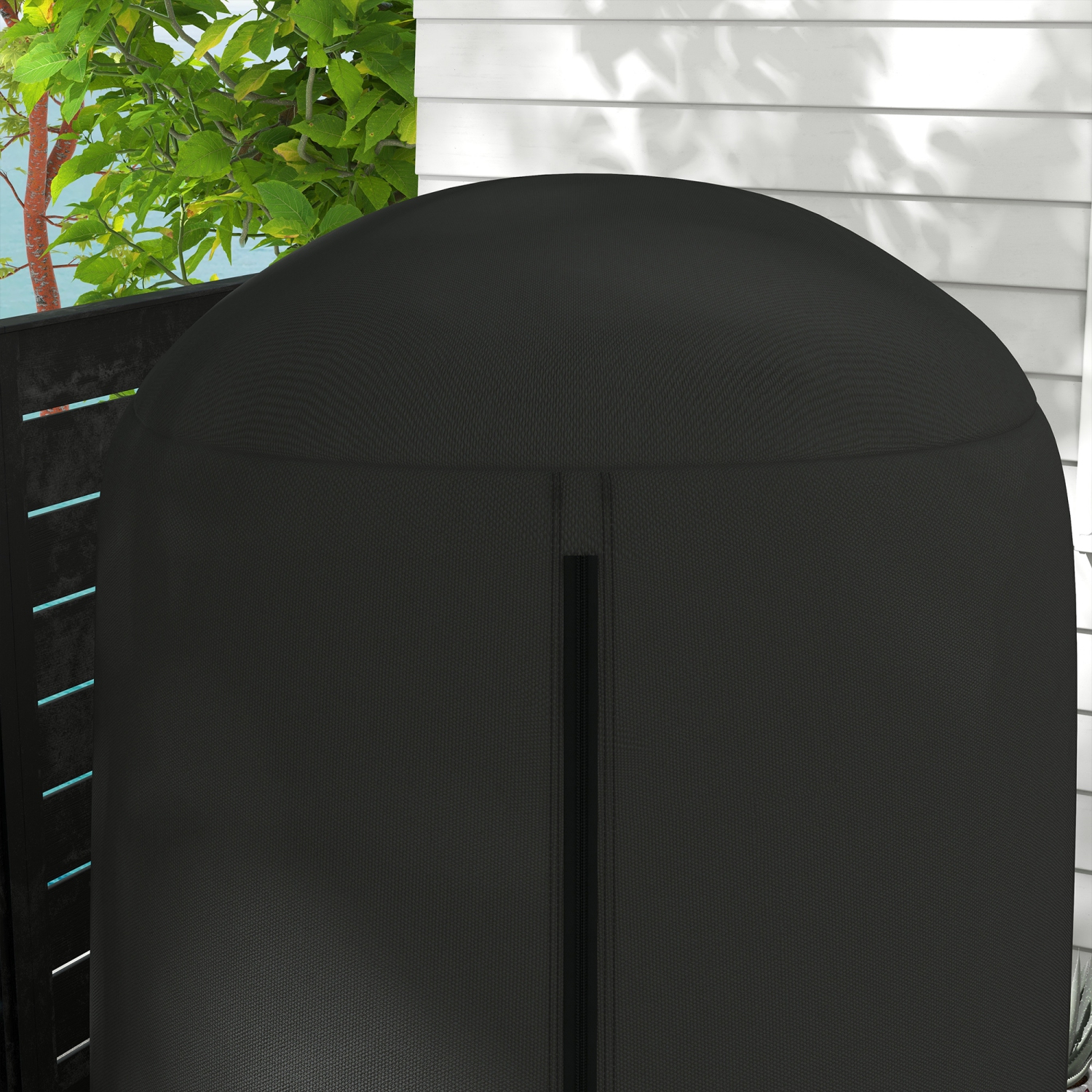 Outsunny Hanging Egg Chair Cover, Outdoor Single Swing Chair Cover, Waterproof Anti-dust Furniture Protector with Zipper, 420D Oxford Fabric for