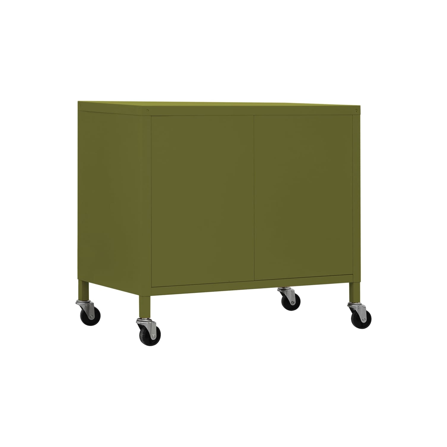 vidaXL Storage Cabinet Olive Green 60x35x56 cm Steel