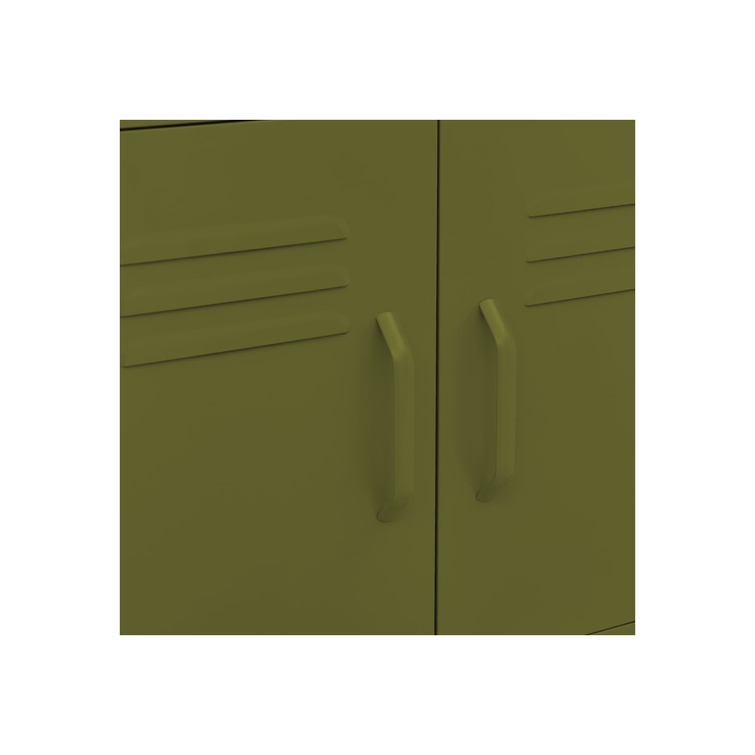 vidaXL Storage Cabinet Olive Green 60x35x56 cm Steel
