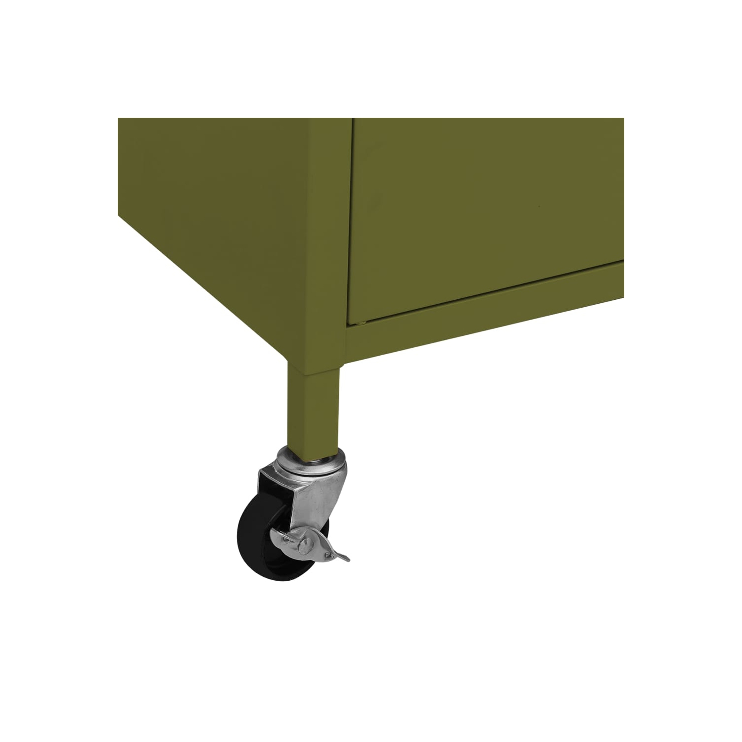vidaXL Storage Cabinet Olive Green 60x35x56 cm Steel