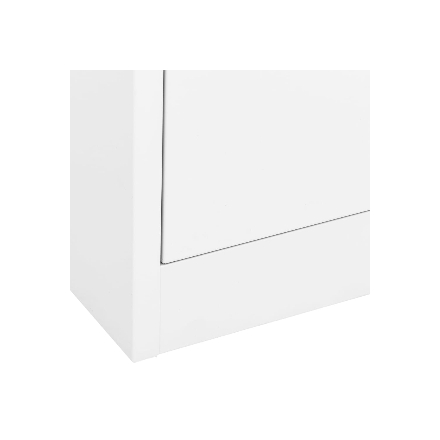 vidaXL Filing Cabinet White 90x46x72.5 cm Steel