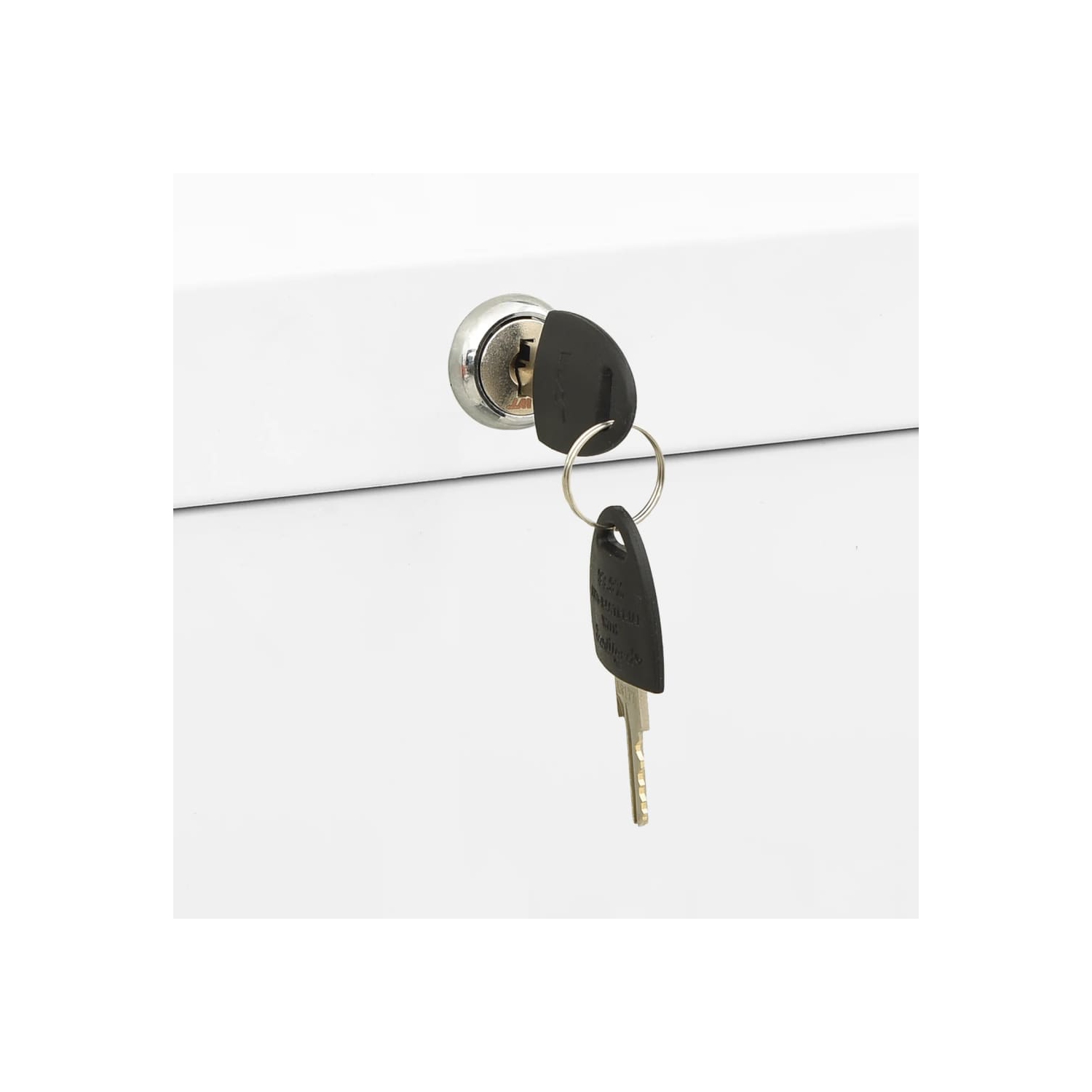 vidaXL Filing Cabinet White 90x46x72.5 cm Steel