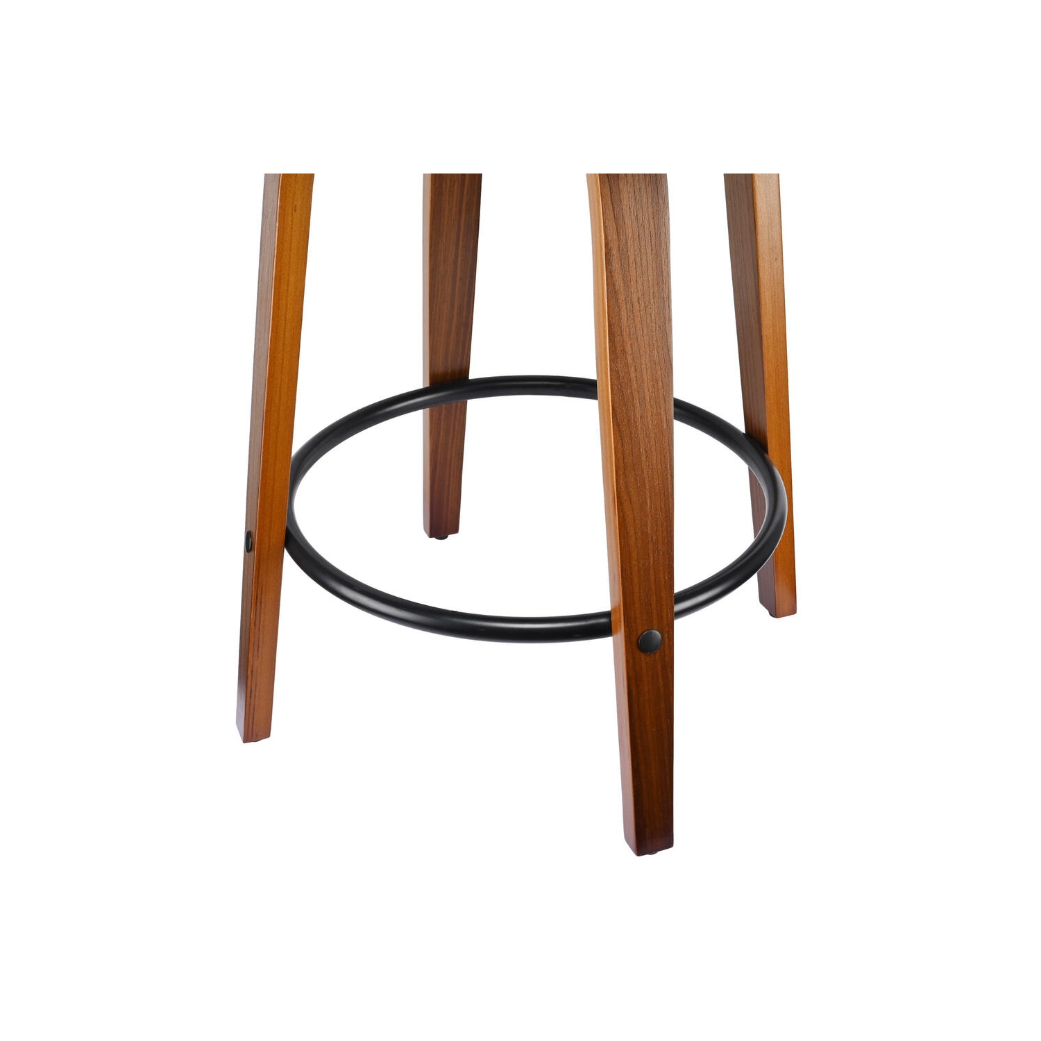 Set of 2 Bar Stools Height Wood Counter Stools with Mid-Backrest, Kitchen Barstools Pub Chair for Home Dining Island