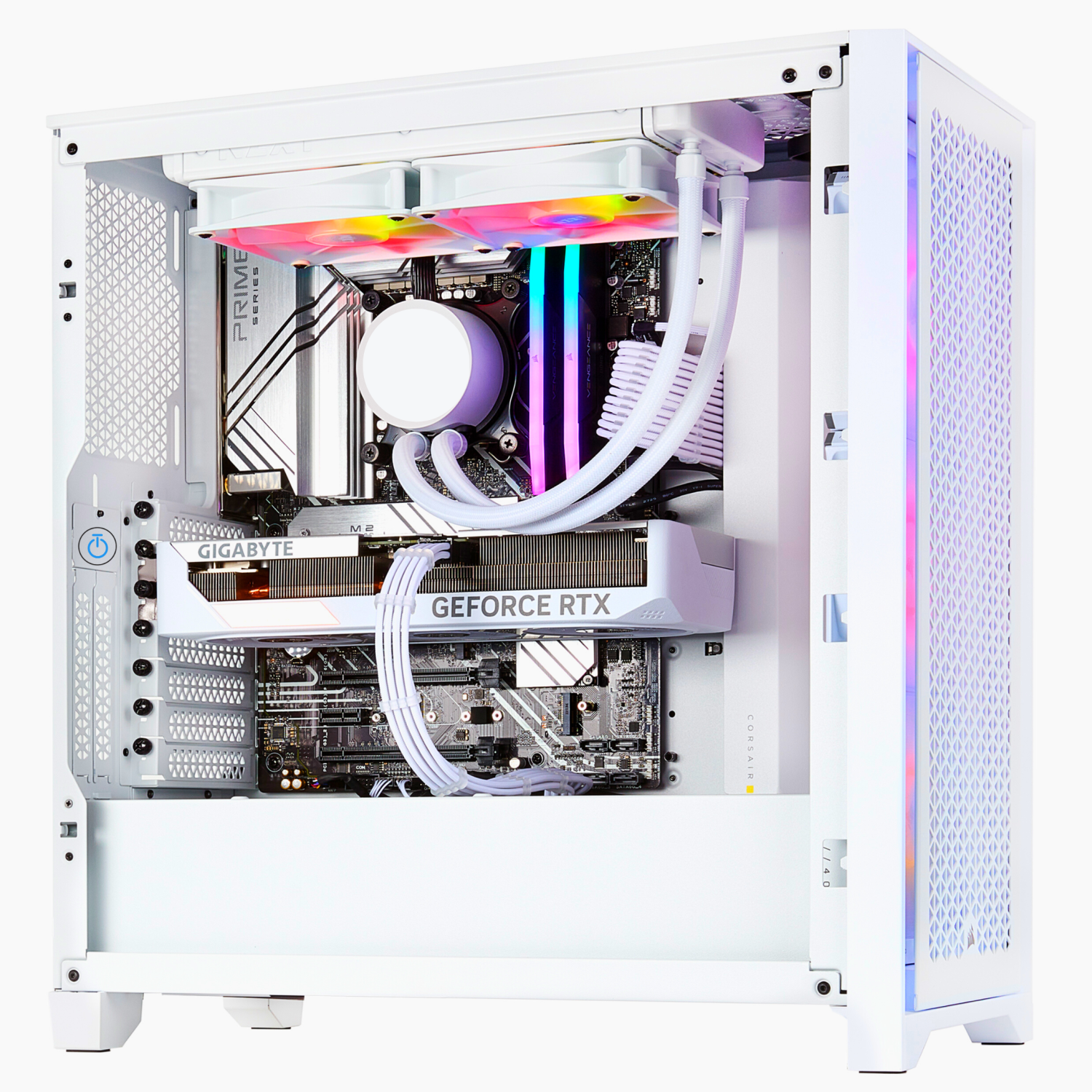 TECHNOID White Gaming PC (RTX 4070 SUPER - Intel Core i7 14th Gen- 32 GB RAM DDR5- 2TB SSD - Gaming Keyboard Mouse Windows 11 H)