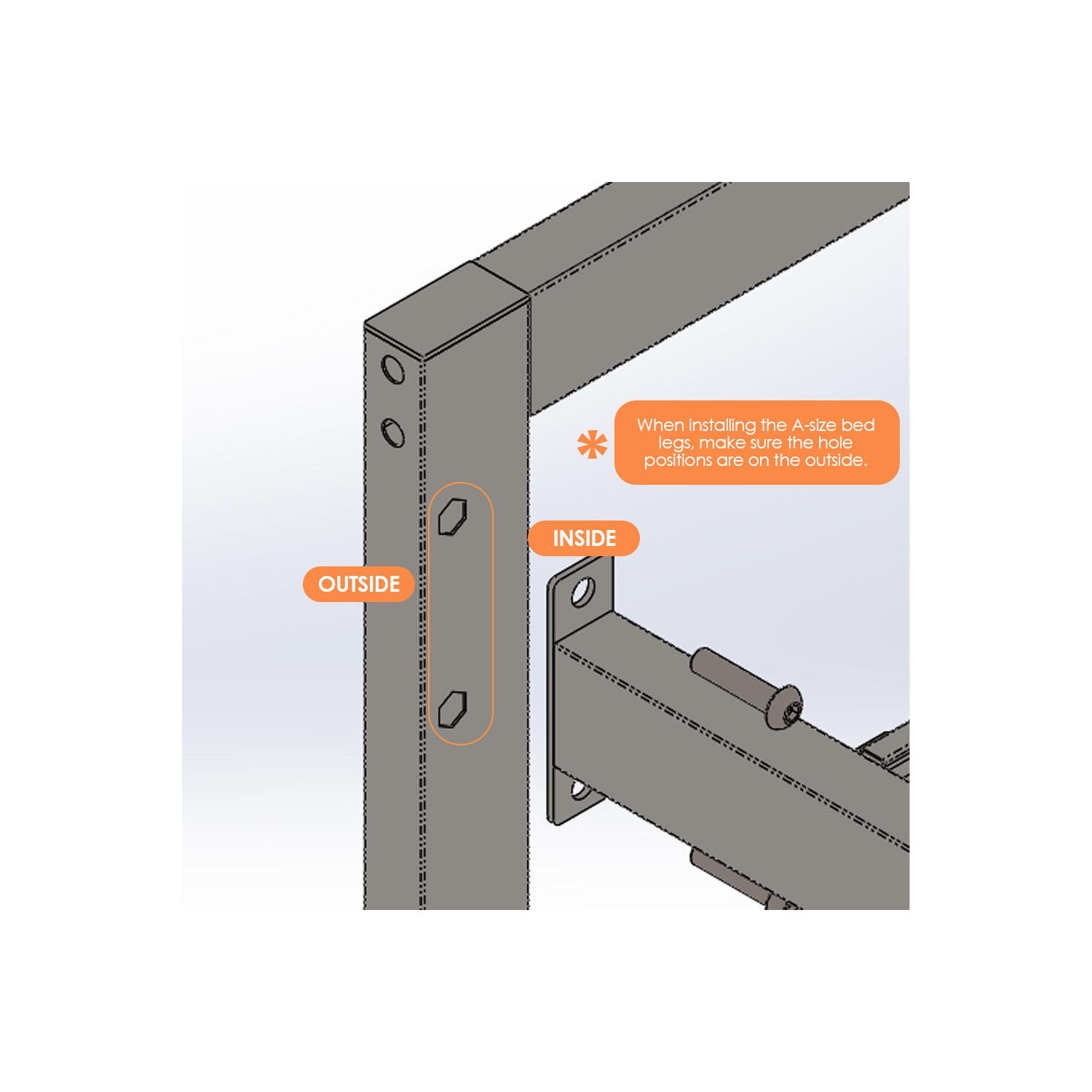 Queen Size Bed Frame with 14.25" Storage Space, Heavy Duty Metal Platform Bed Frame, No Box Spring Needed and Noise Free