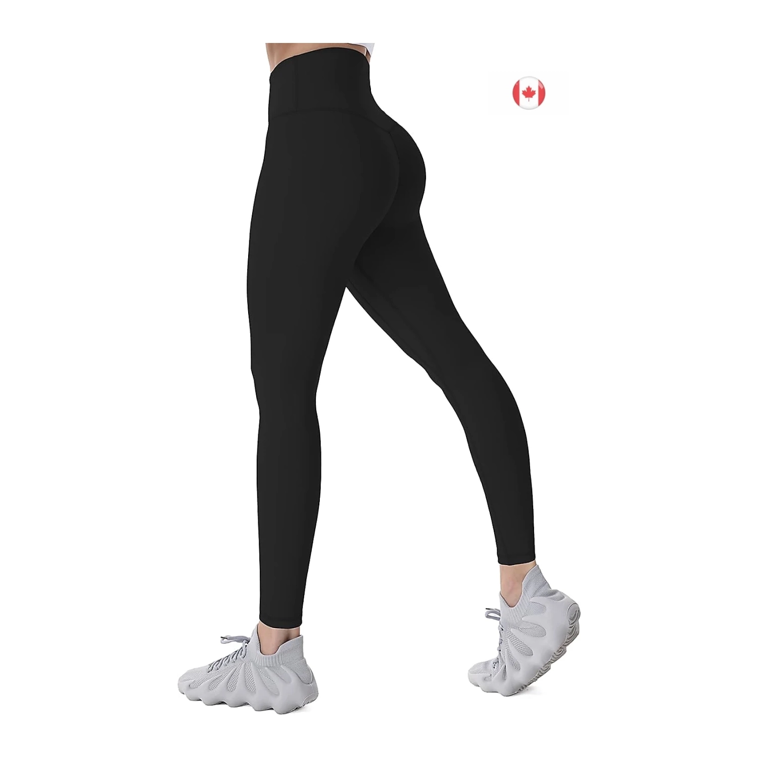 Workout Leggings for Women, Squat Proof High Waisted Yoga Pants 4 Way  Stretch, Buttery Soft - Medium Black