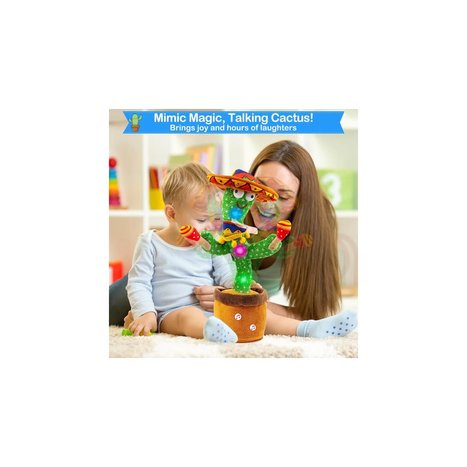 Cactus parlant et dansant : Vous répète, chante 120 chansons, brille