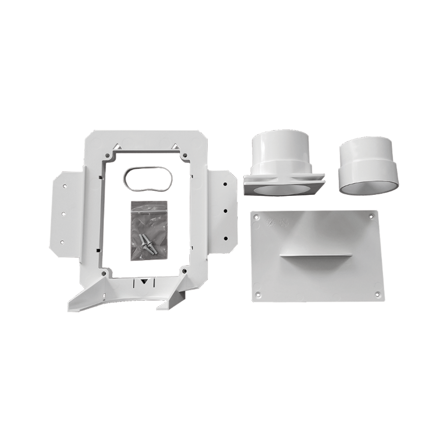 Système d'aspirateur central à tuyau rétractable SmartSock avec couvre-tuyau - les accessoires et les matériaux d'installation sont inclus