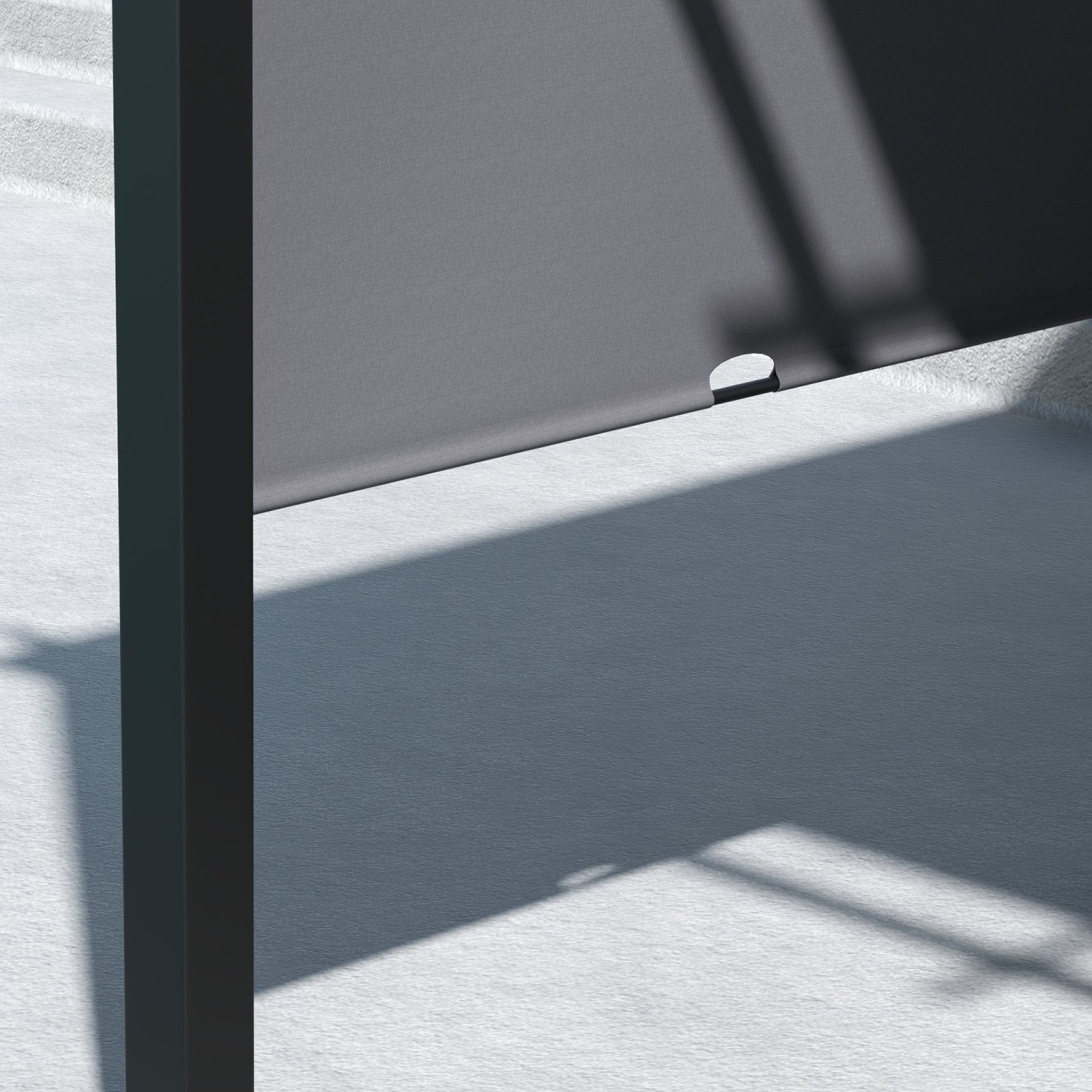 Outsunny 10' x 10' Retractable Pergola Canopy, Outdoor Gazebo with Sun Shade Canopy and Steel Frame, for Backyard, Garden, Patio, Deck, Grey