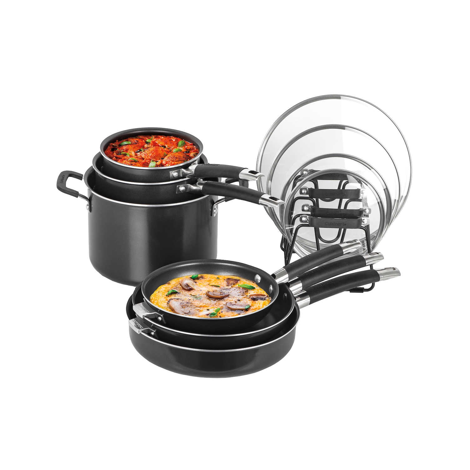 Cuisinart Non-Stick Nesting Cookware Set, 11-pieces